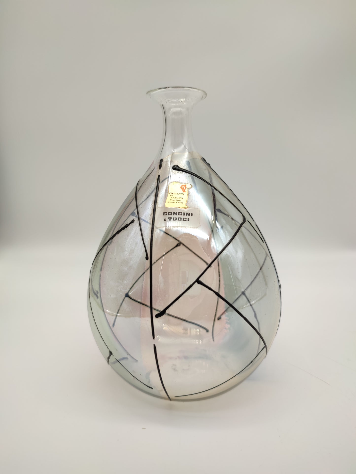 59672 Vaso bottiglia in vetro soffiato Cangini e Tucci