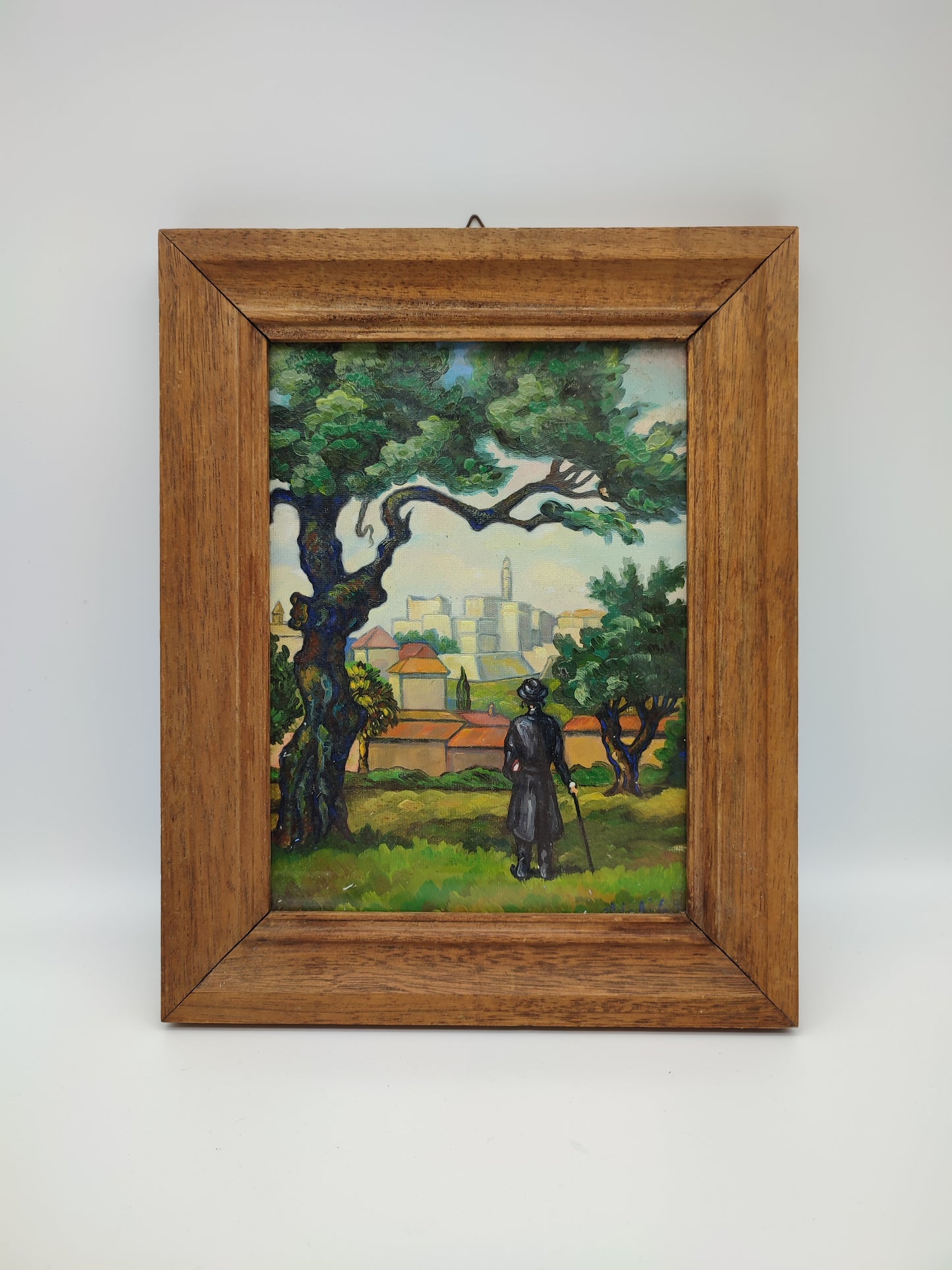 61393 Quadro Aldo di Castro con cornice in legno