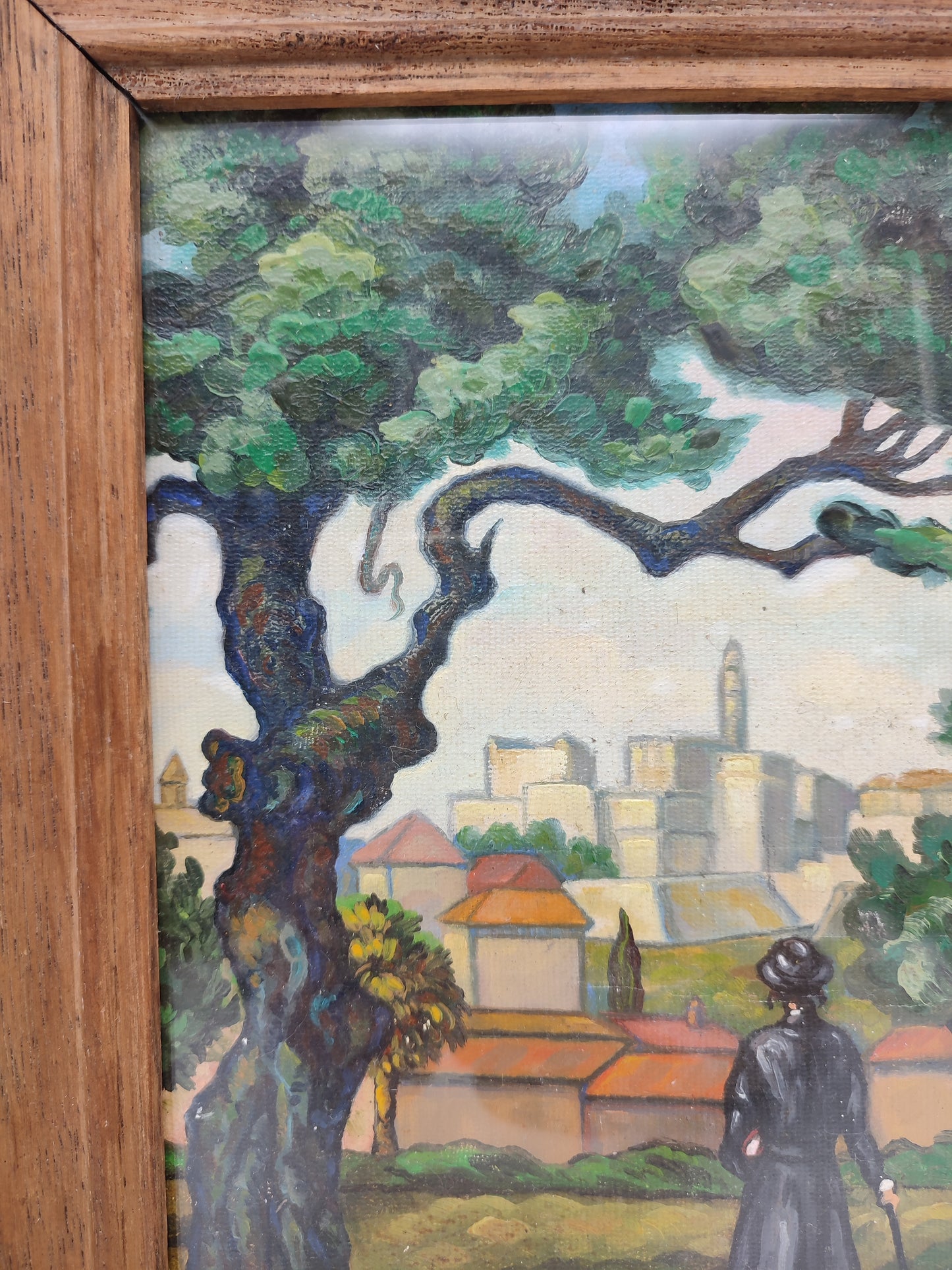 61393 Quadro Aldo di Castro con cornice in legno