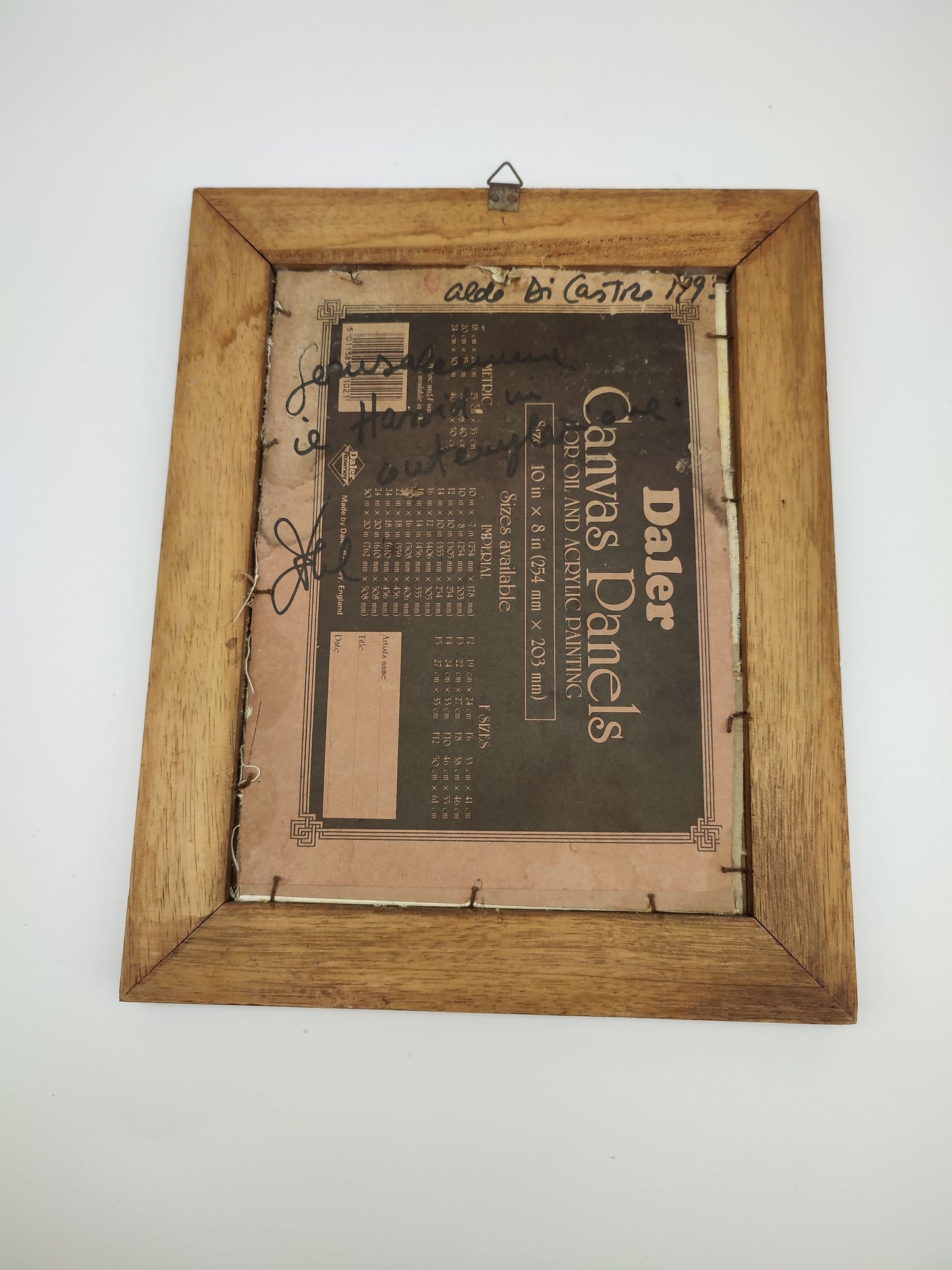 61393 Quadro Aldo di Castro con cornice in legno