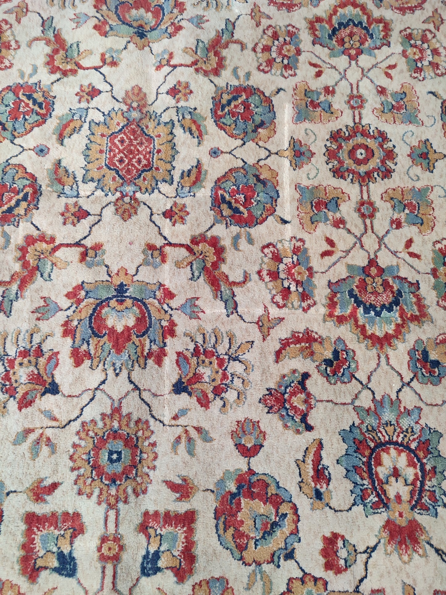 61801 Tappeto con decorazione floreale in vari colori