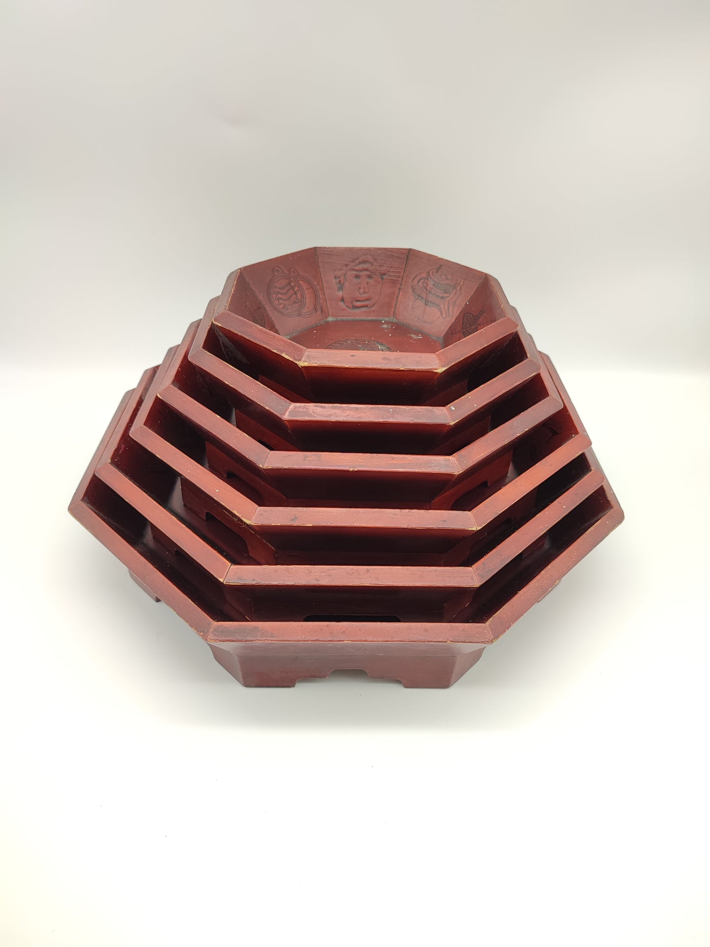 63566 Set n 6 ciotole in legno