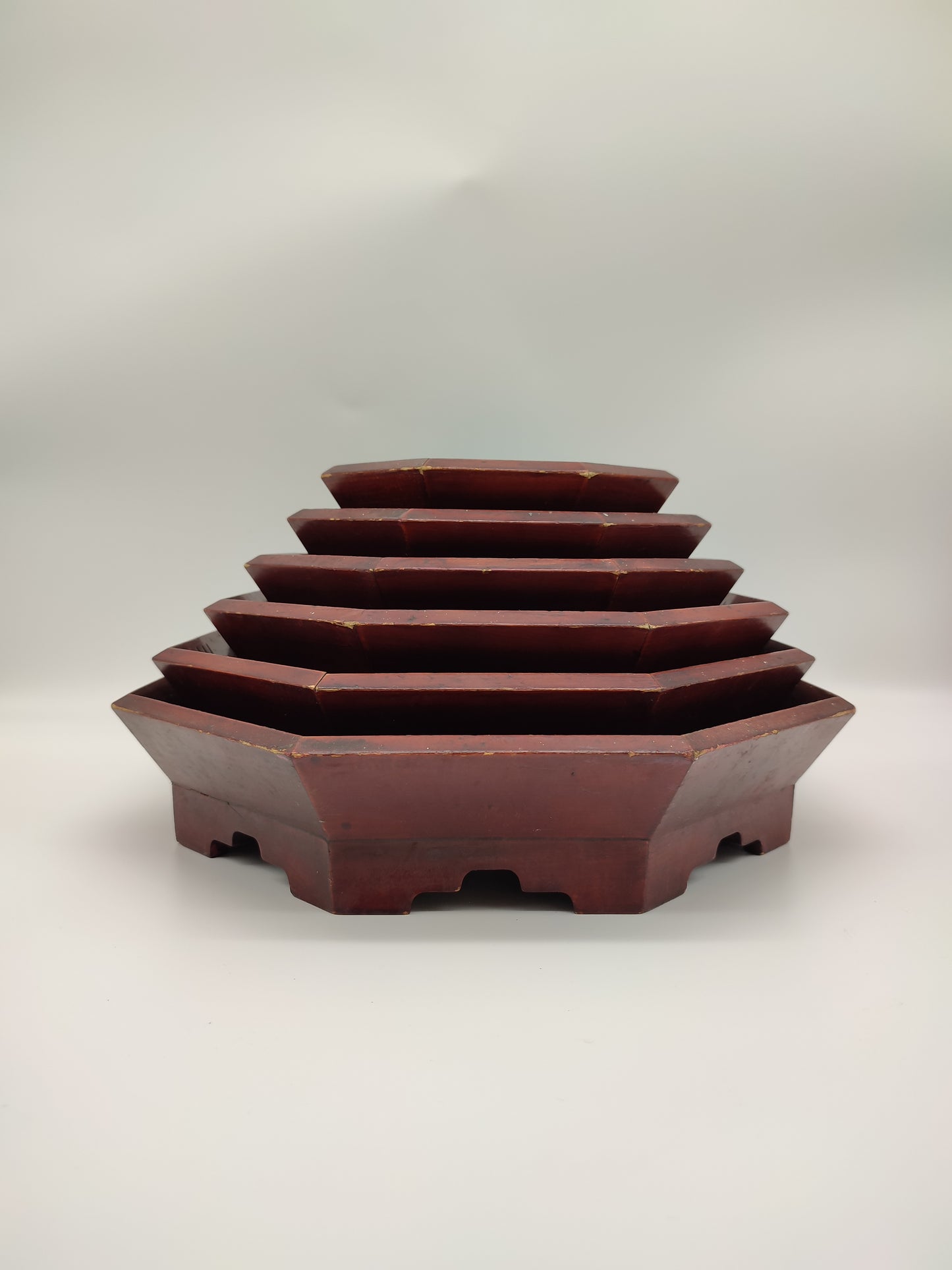 63566 Set n 6 ciotole in legno