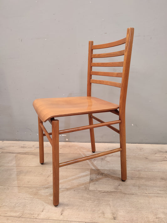 68072 Set n 4 sedie vintage in legno