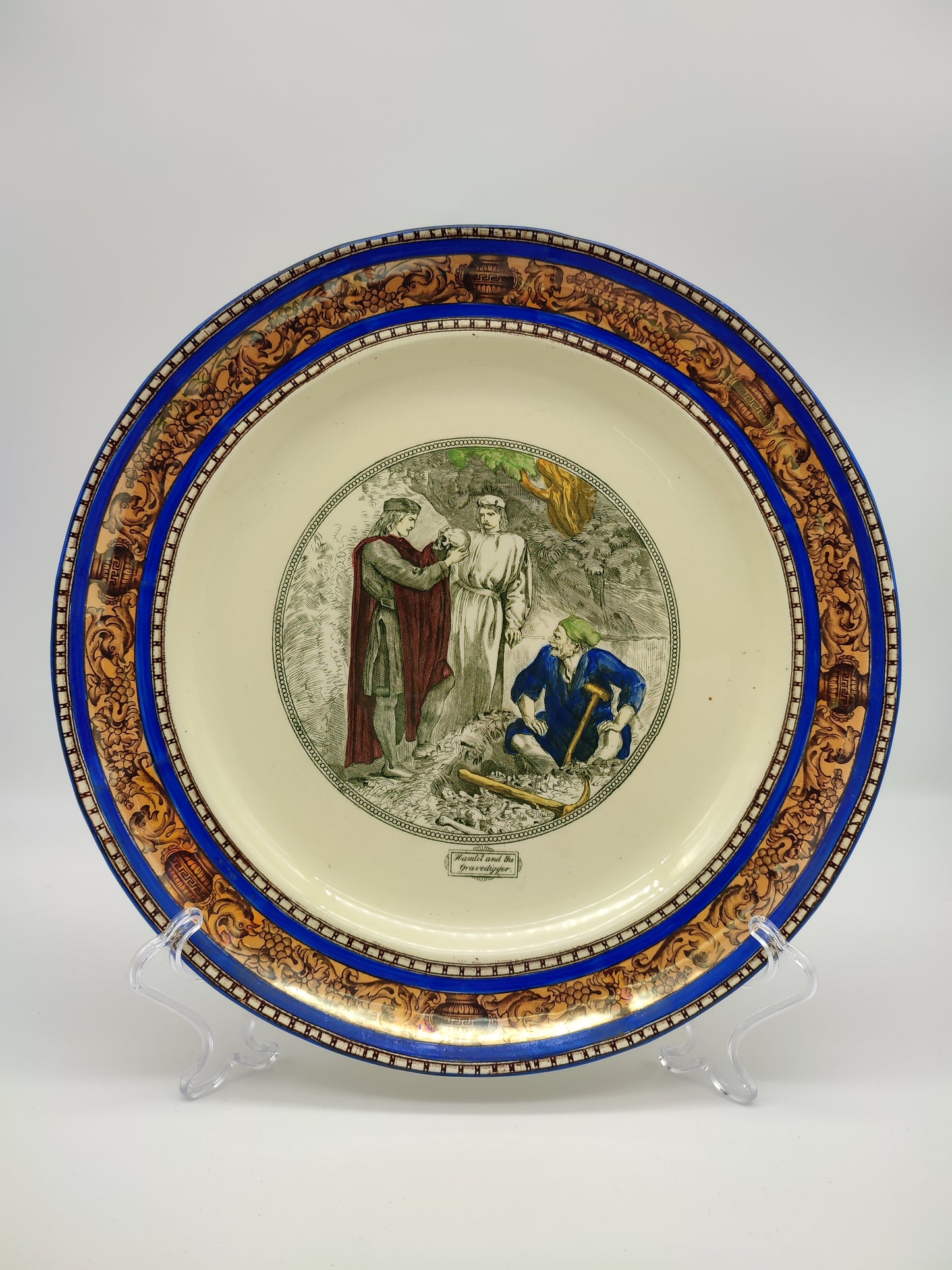 67295 Piatto decorativo Adams Tunstall, England, Shakespeare, Hamlet