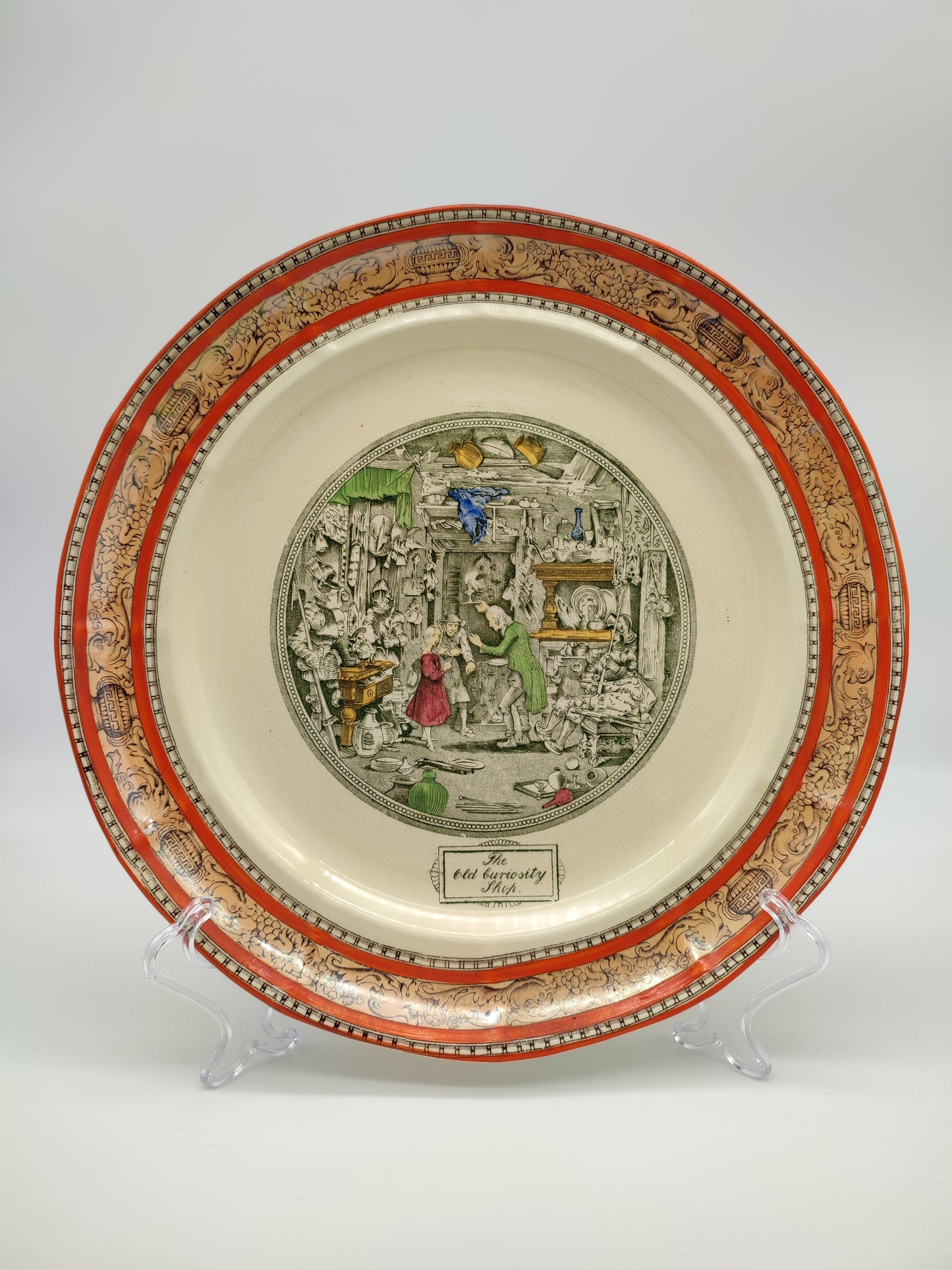67295 Piatto decorativo Adams Tunstall, England, Dickens