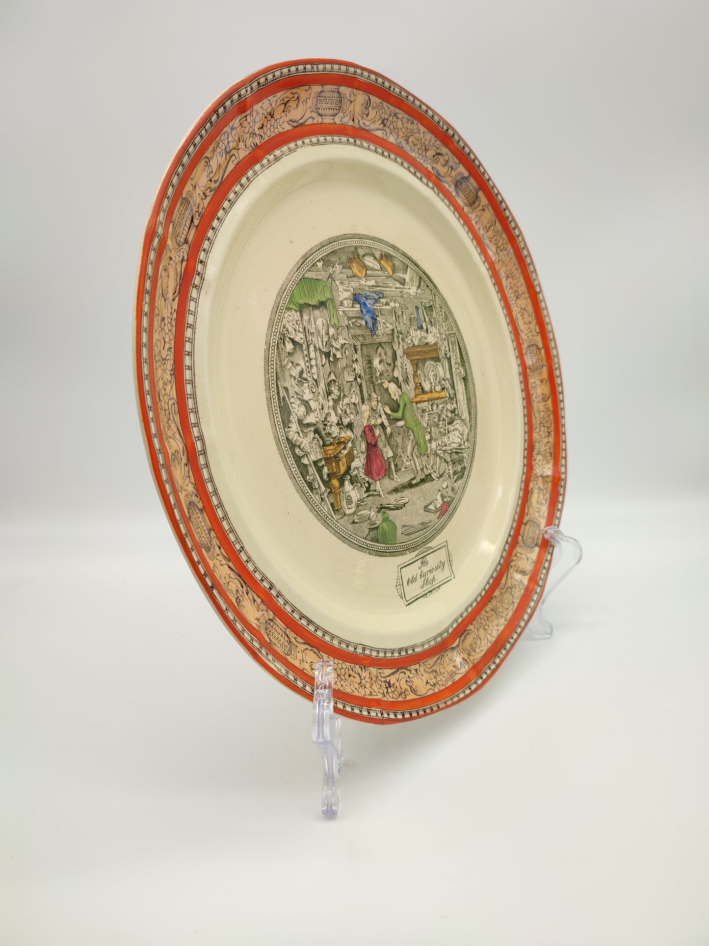 67295 Piatto decorativo Adams Tunstall, England, Dickens