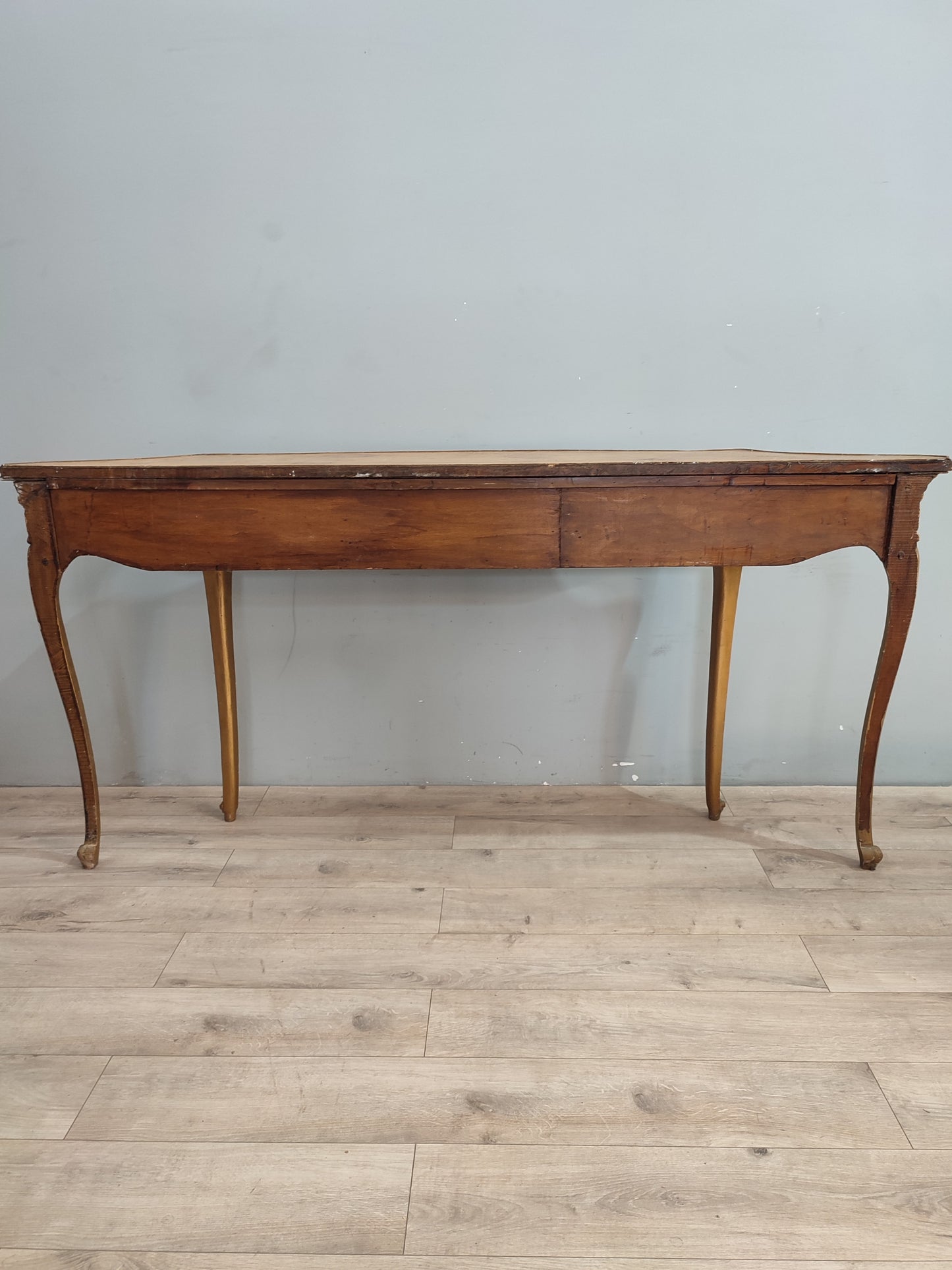 68604 Console dorata in legno