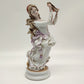 69429 Statuina ballerina del 1500 in ceramica di Capodimonte, Roberto Brambilla