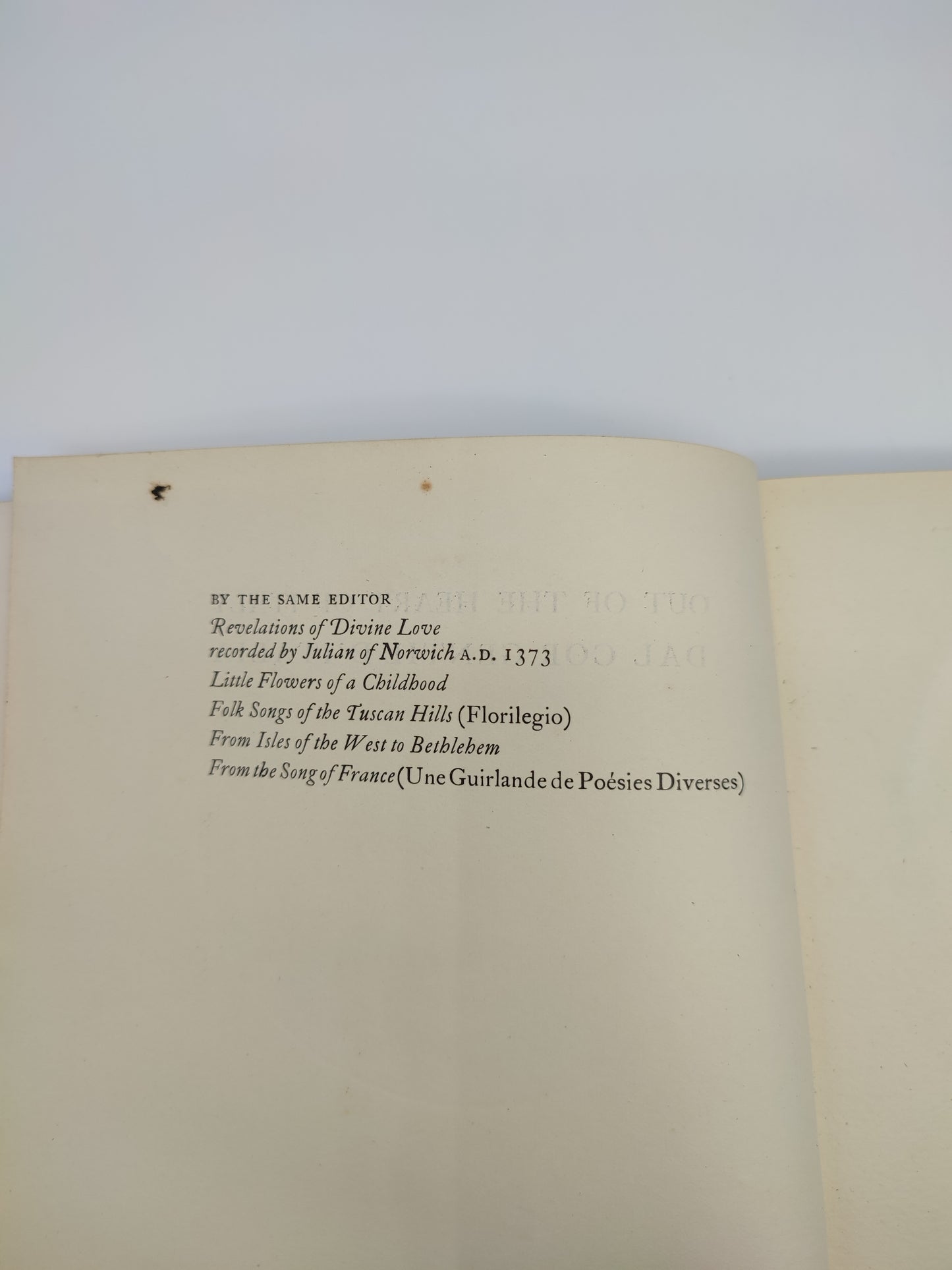 69804 Libro Out of the heart of Italy, Dal cor gentil d'Italia, Grace Warrack, Oxford, 1925