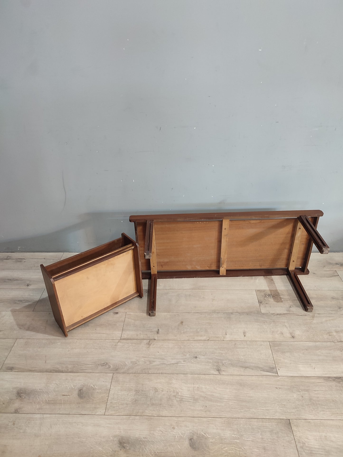 71325 Panca vintage con portariviste
