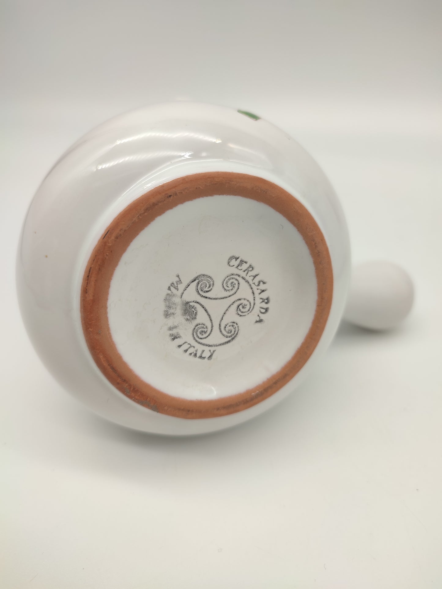71464 Set teiera e lattiera in ceramica sarda