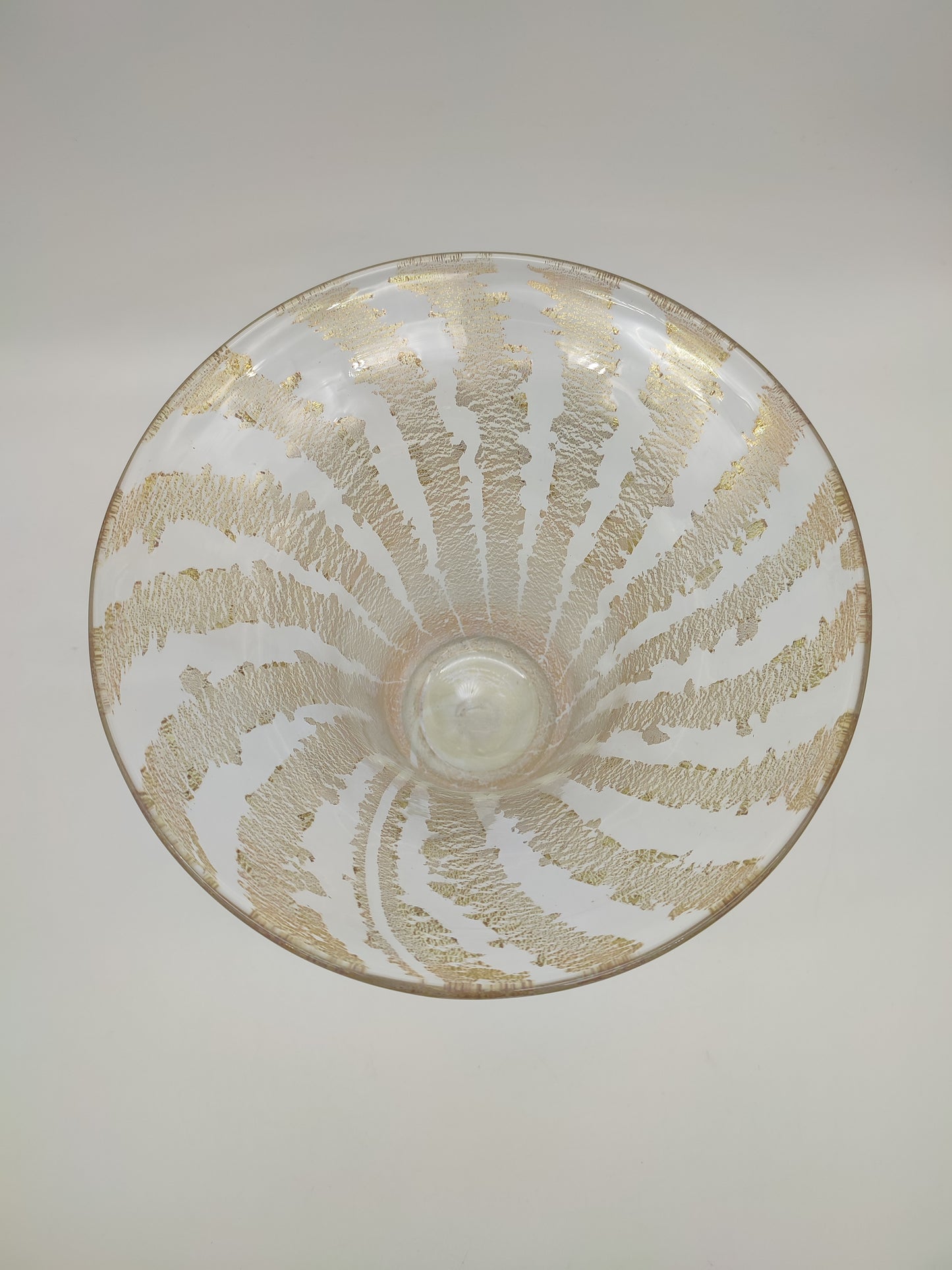 73724 Vaso in vetro di Murano con sfumature oro