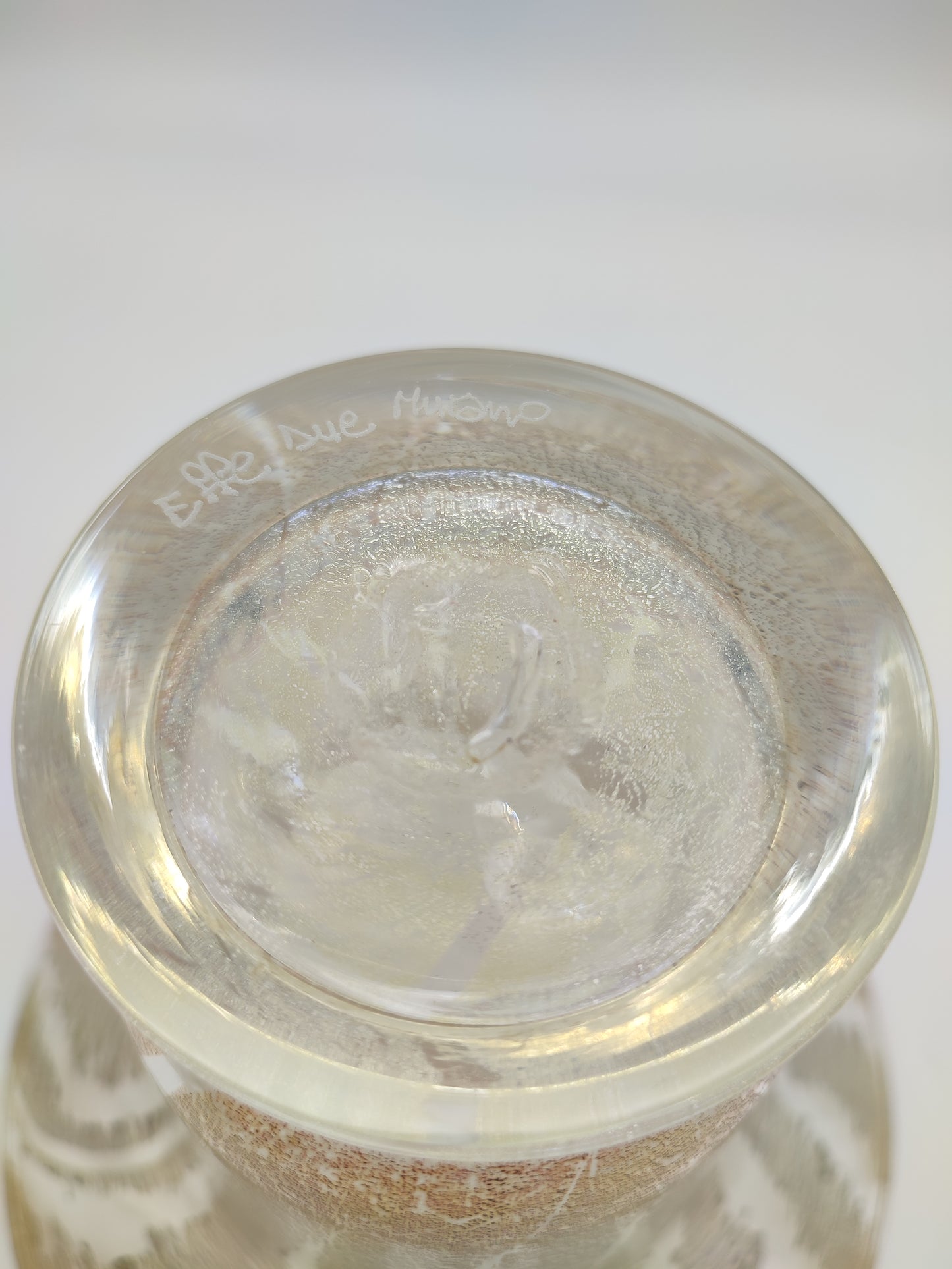 73724 Vaso in vetro di Murano con sfumature oro
