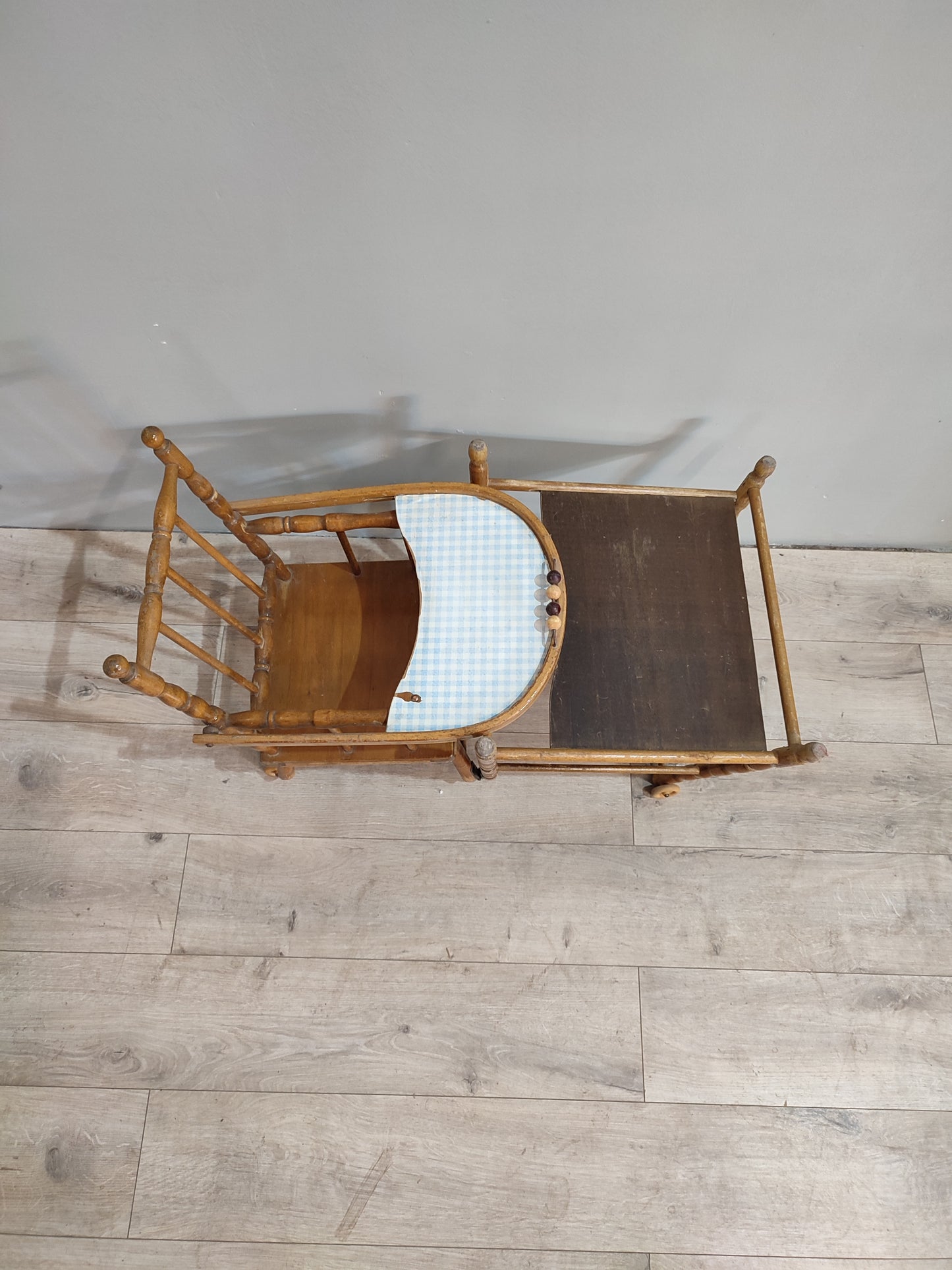 74118 Seggiolone pieghevole vintage in legno