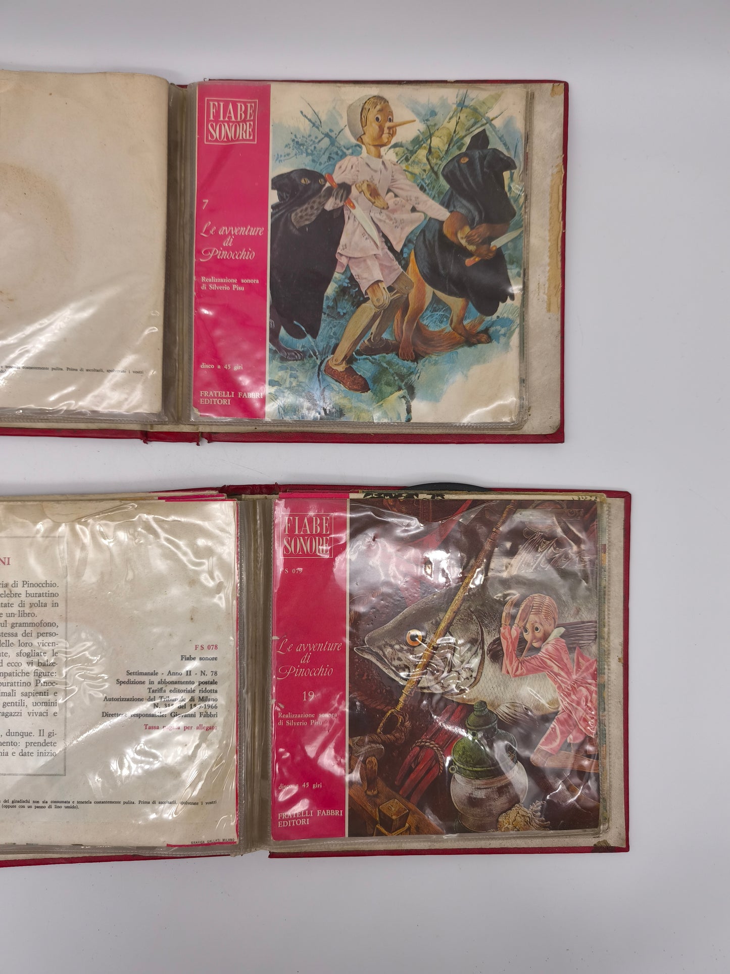 73918 Set n 2 cofanetti Fiabe sonore in vinile Pinocchio