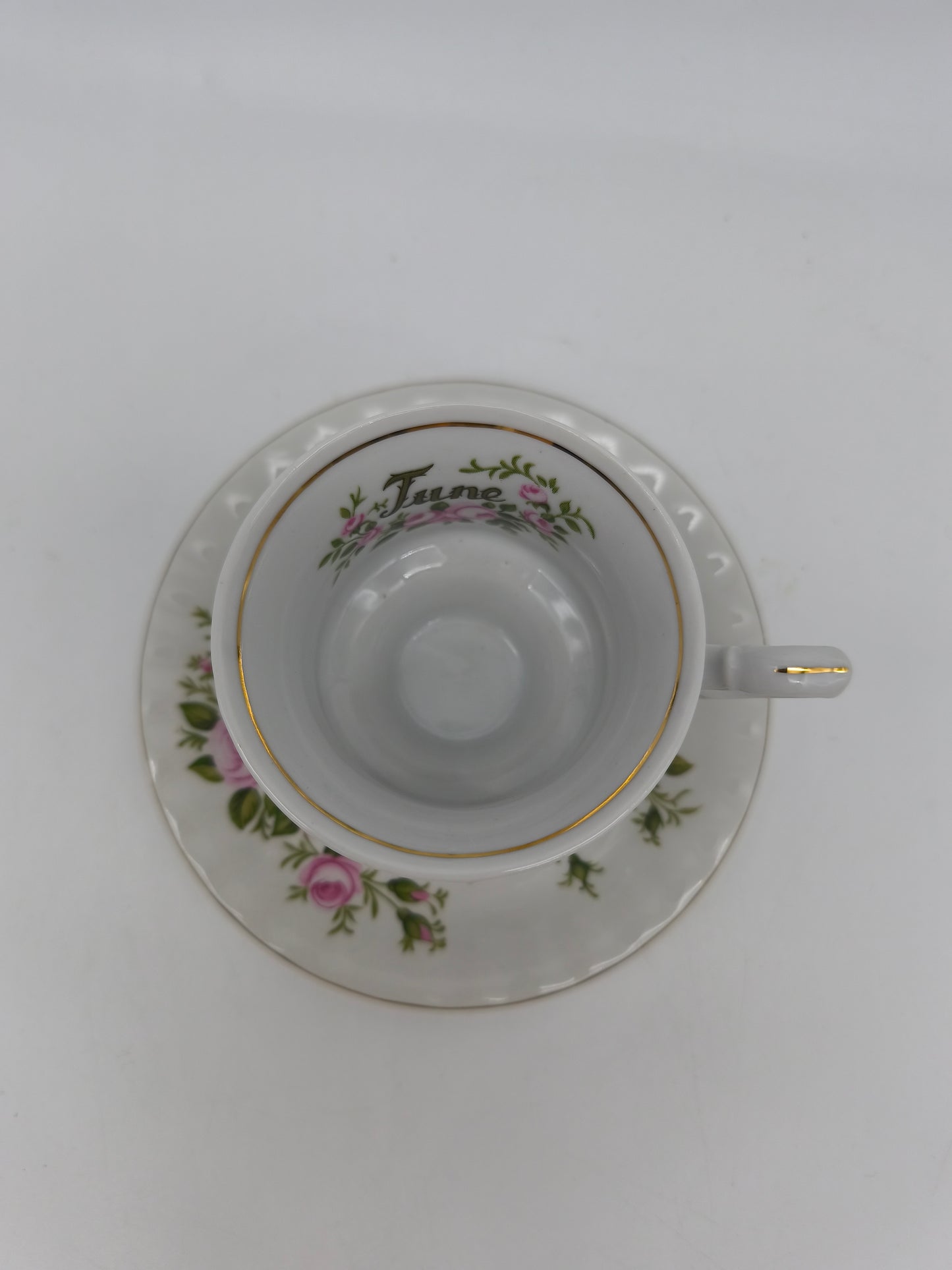 75069 Tazza in porcellana Covent Garden, Flower of the month collection, June