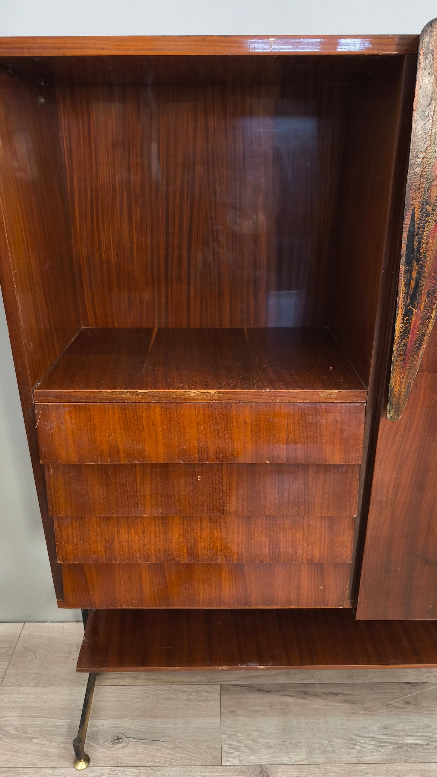 75755 Credenza stile nordico con sportello e cassetti