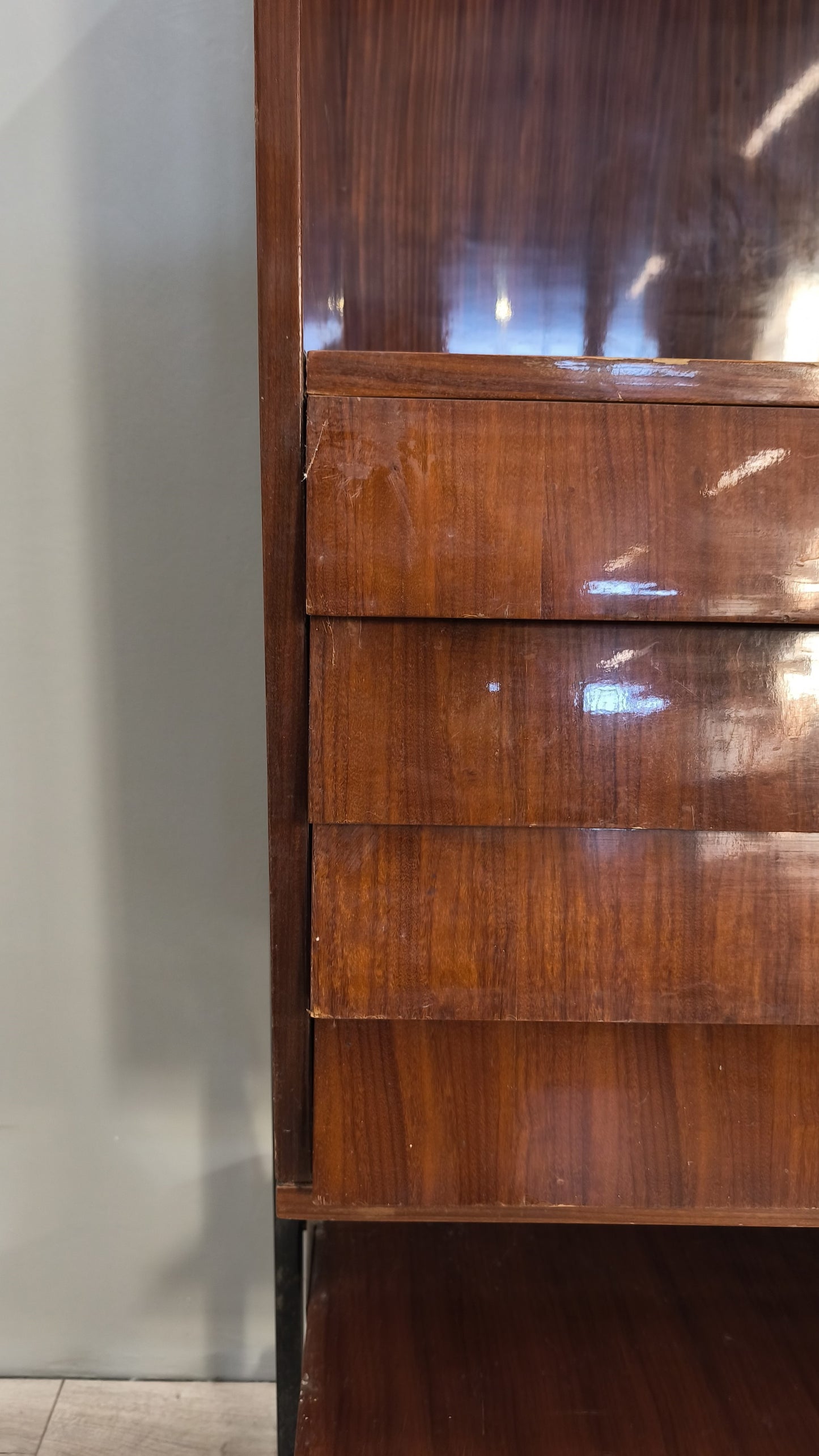 75755 Credenza stile nordico con sportello e cassetti
