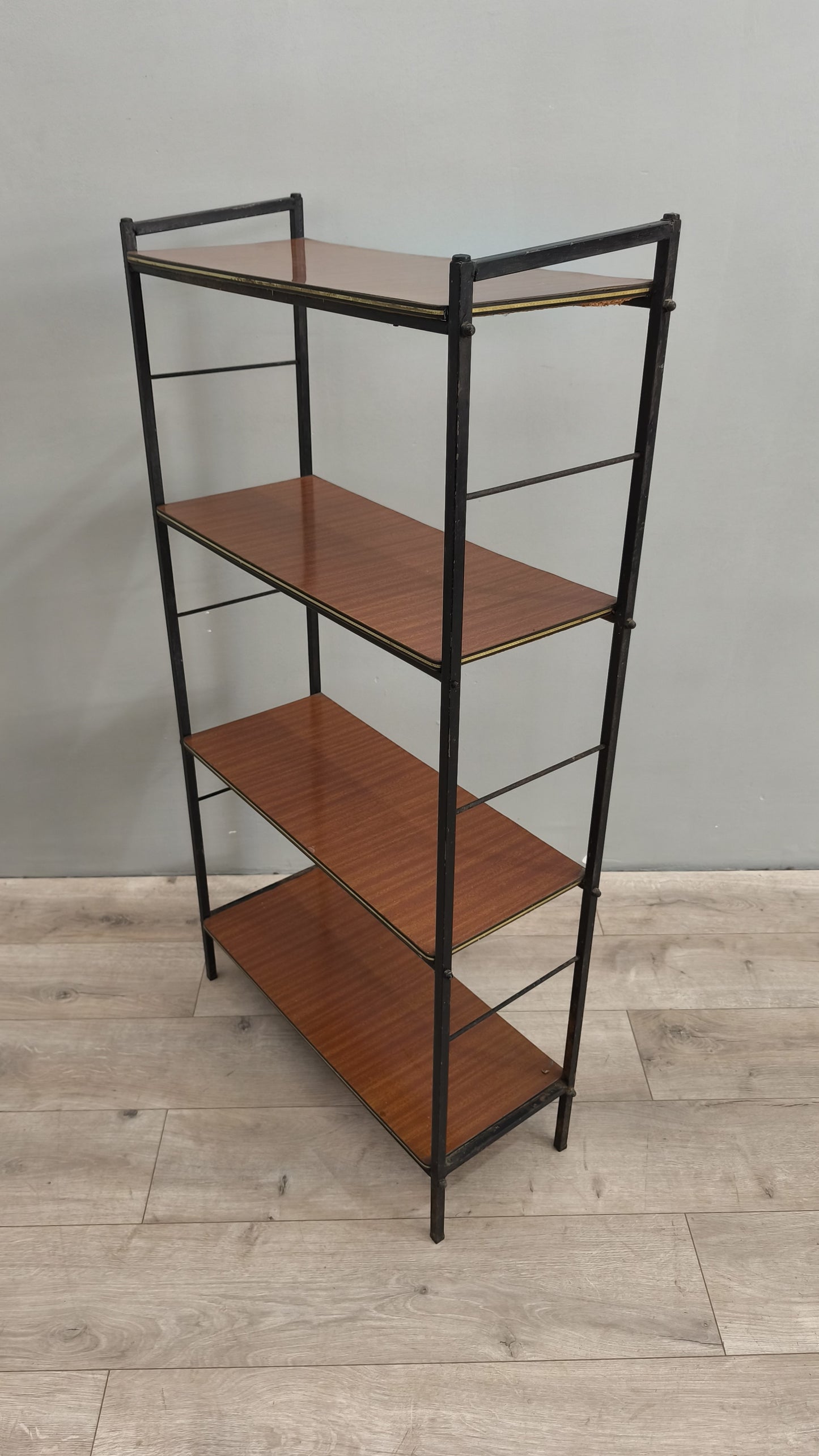 75760 Libreria stile nordico in formica e ferro