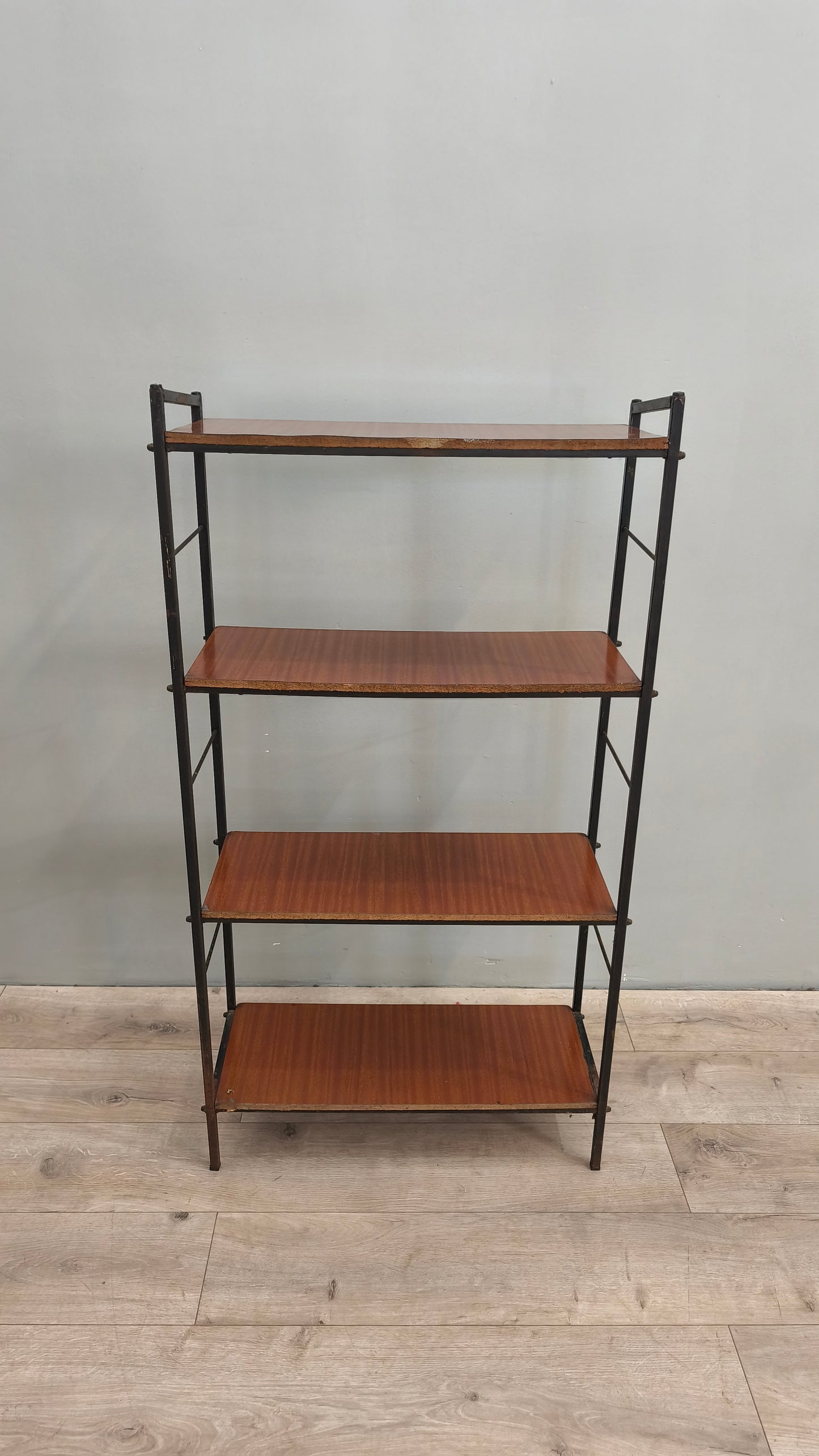 75760 Libreria stile nordico in formica e ferro