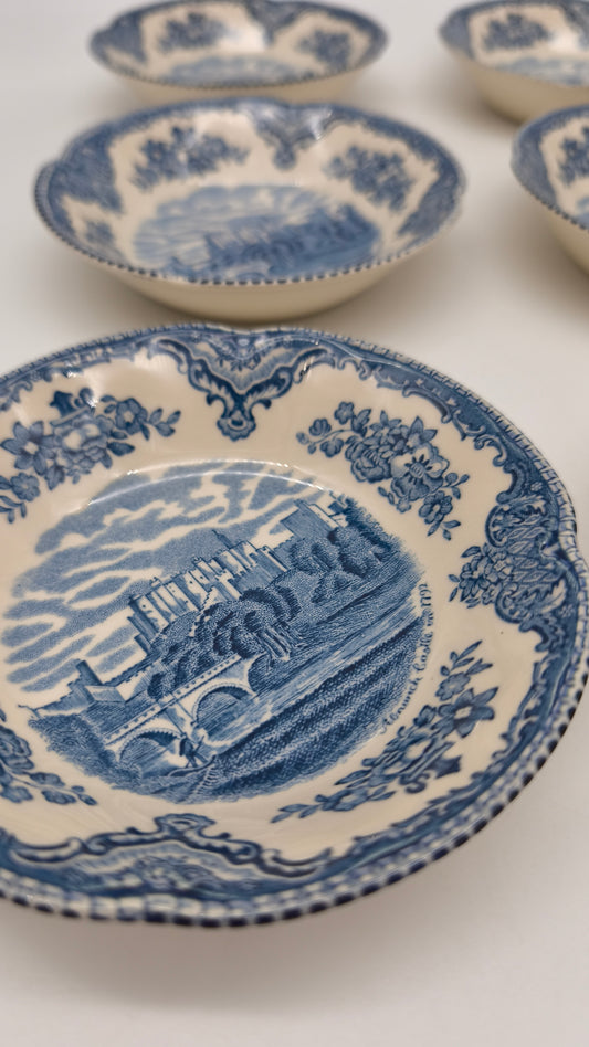 76242 Set n 6 ciotoline Johnson Bros England, serie 'Old Britain Castles'