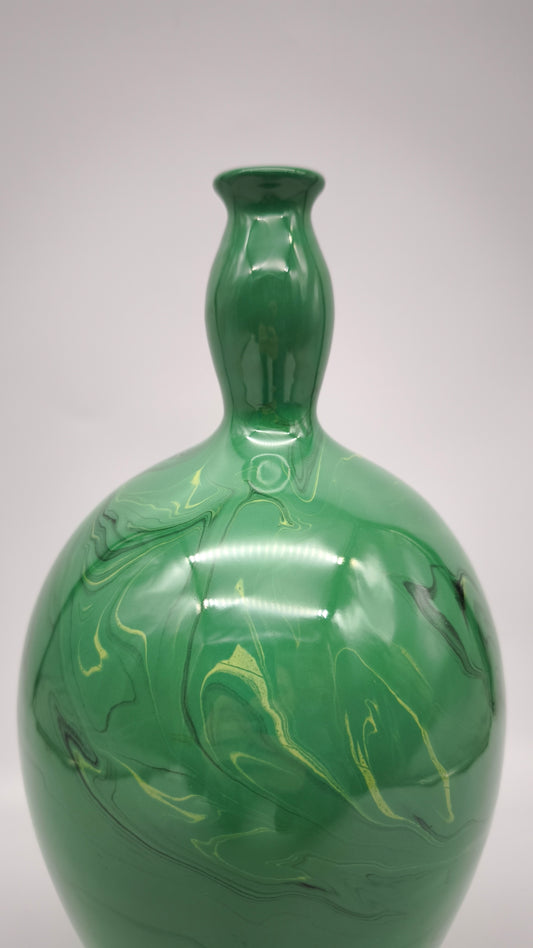 77480 Vaso in terracotta smaltata verde Zaccagnini