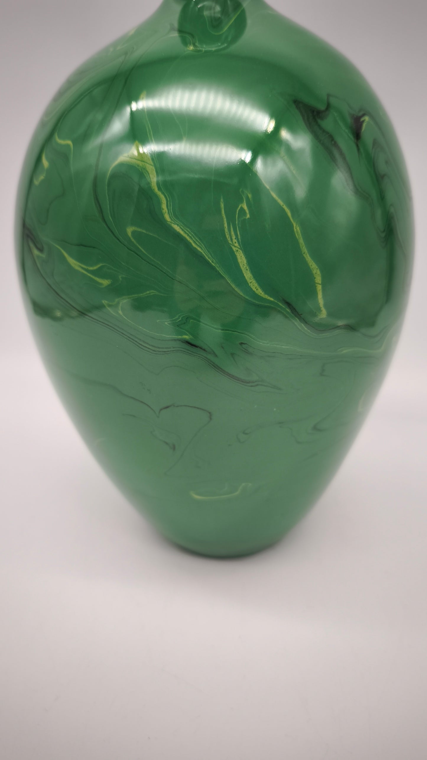 77480 Vaso in terracotta smaltata verde Zaccagnini