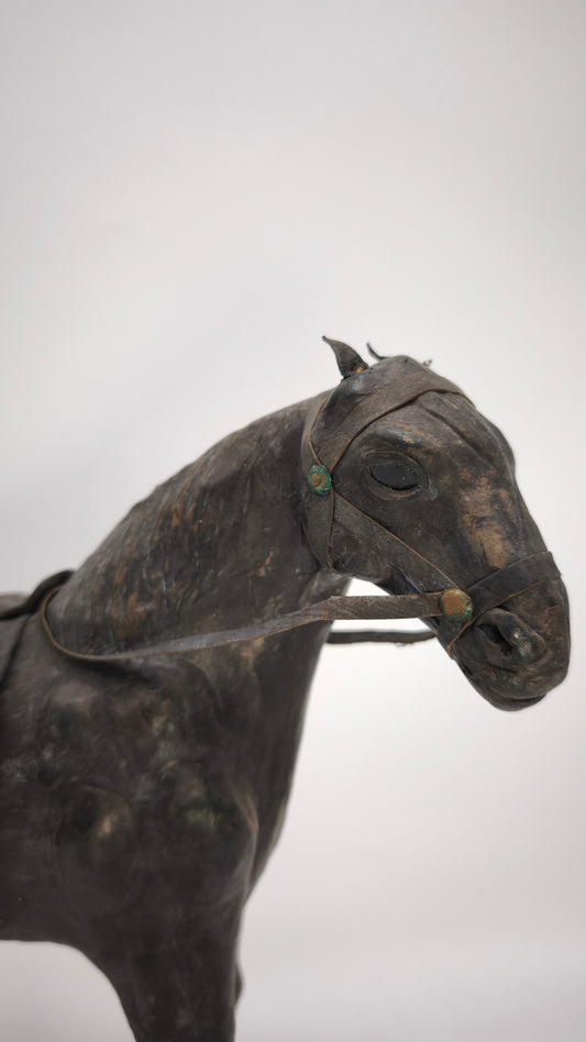 77517 Cavallo rivestito in pelle