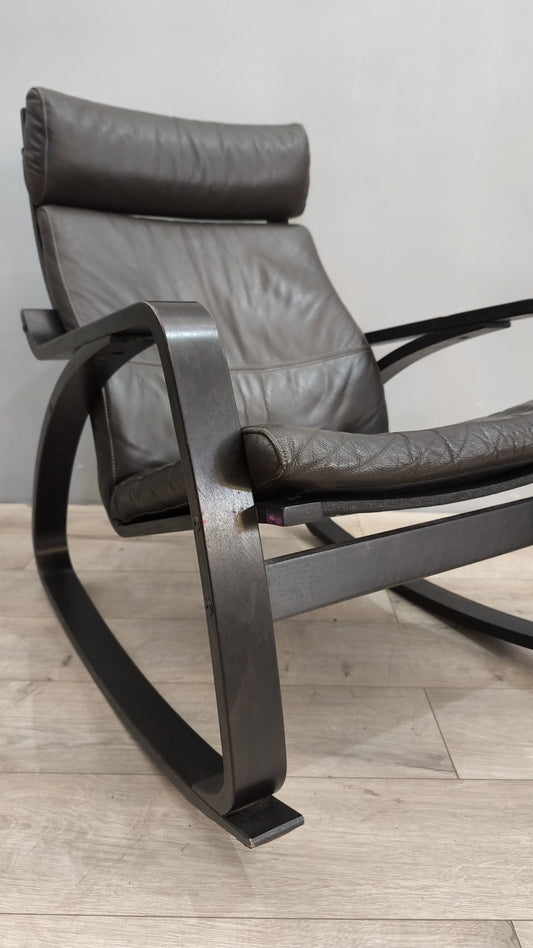 77964 Poltrona Poang Ikea nera a dondolo