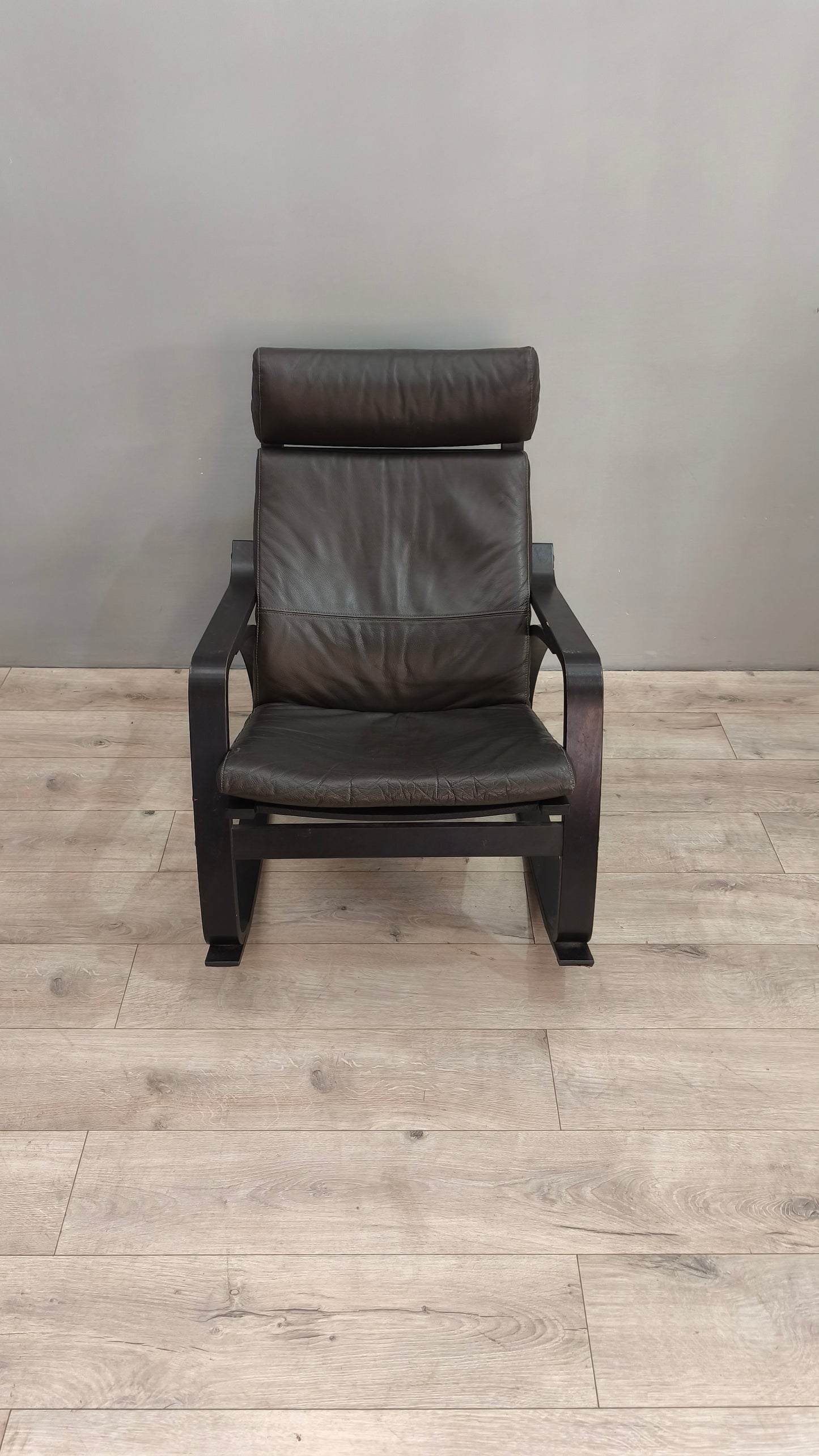 77964 Poltrona Poang Ikea nera a dondolo