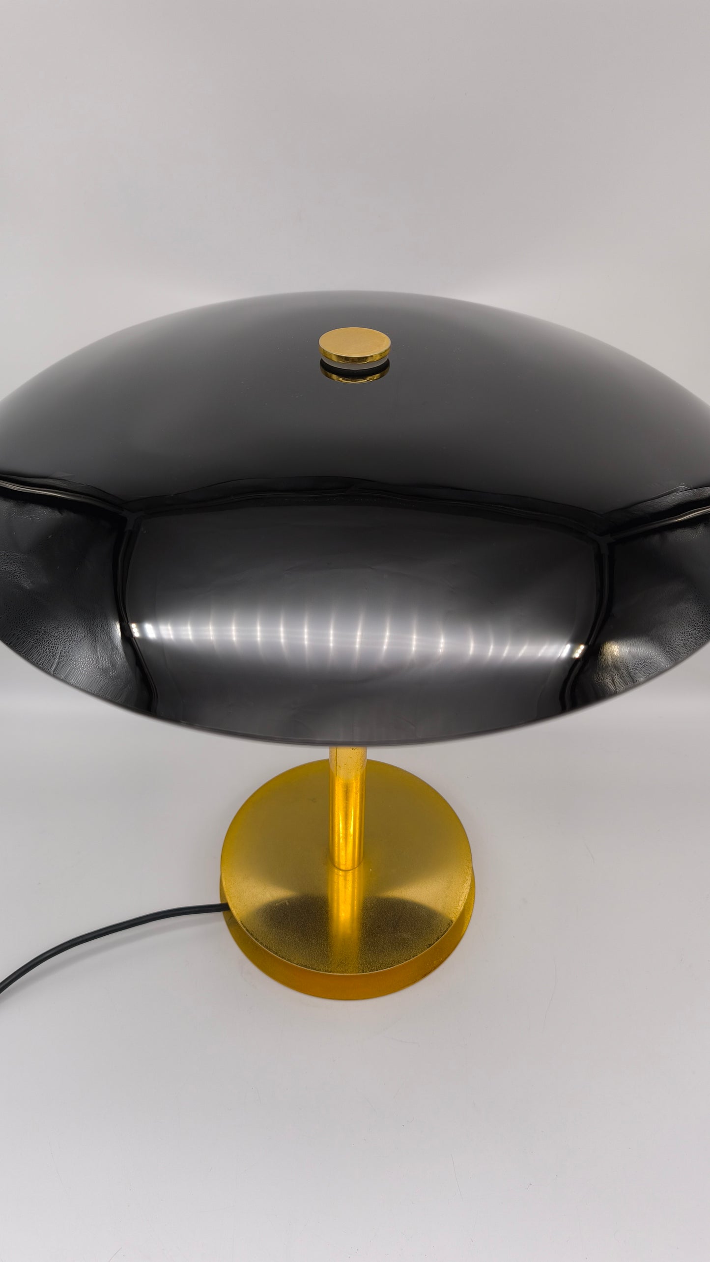 77789 Lampada da tavolo Fontana Arte in metallo e vetro