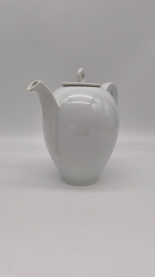 78046 Caffettiera Richard Ginori in ceramica bianca