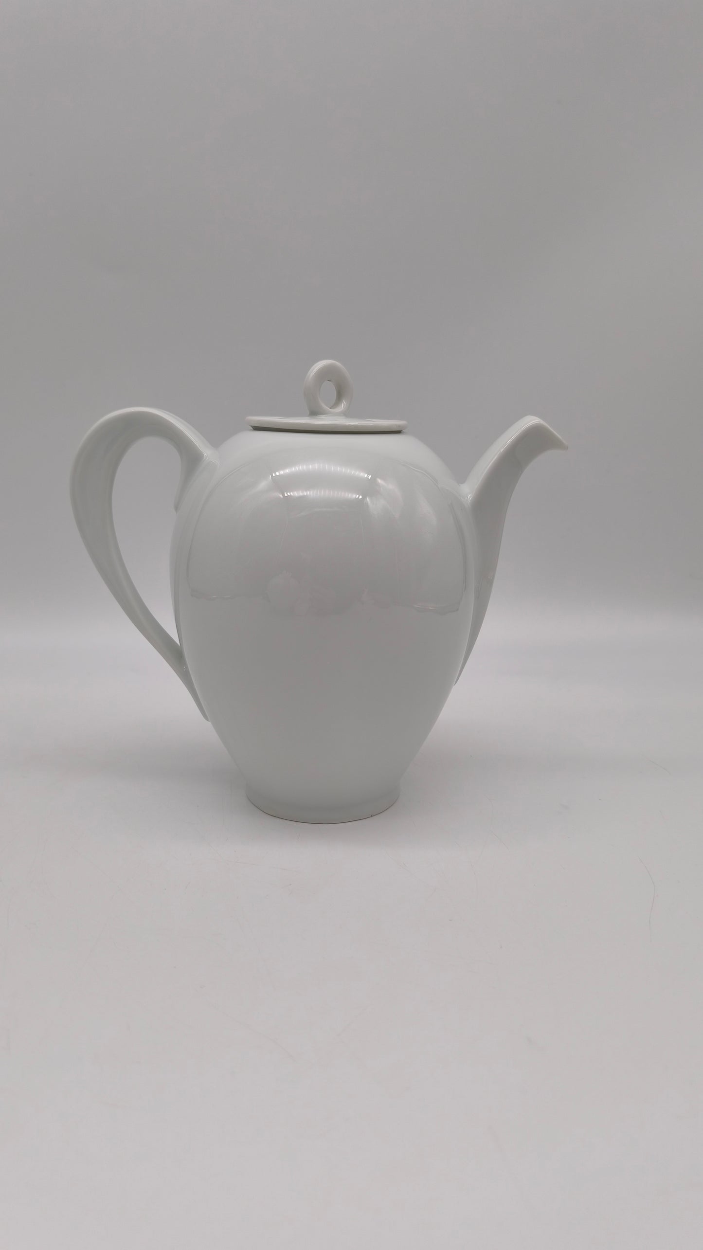78046 Caffettiera Richard Ginori in ceramica bianca
