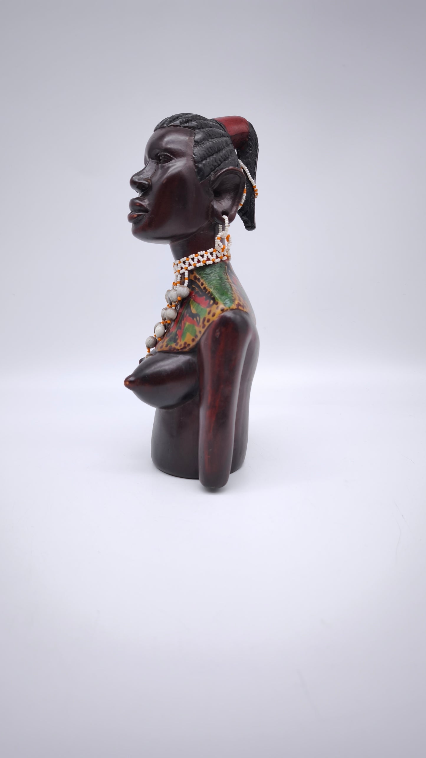 78839 Statua etnica mezzobusto donna