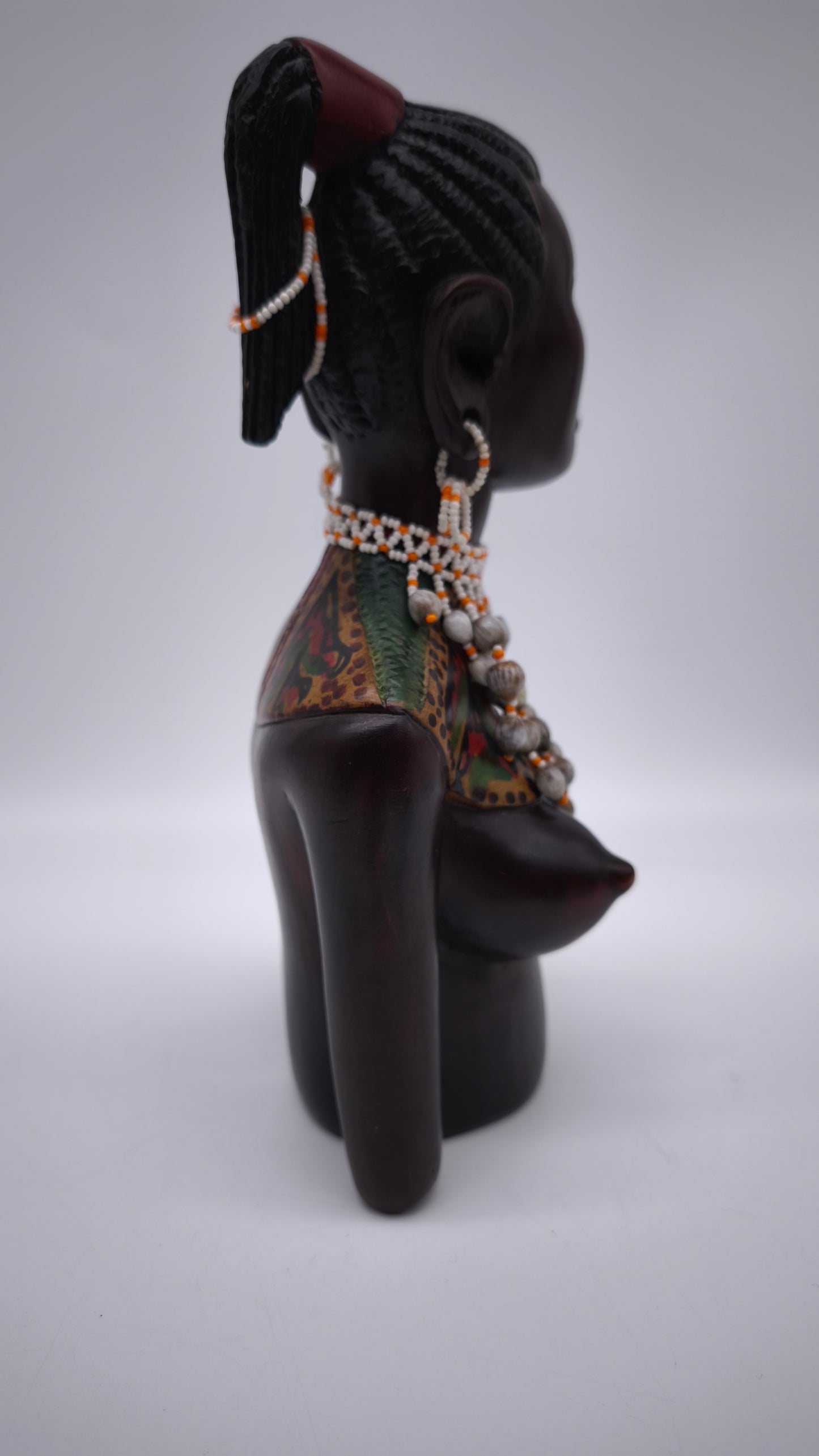 78839 Statua etnica mezzobusto donna
