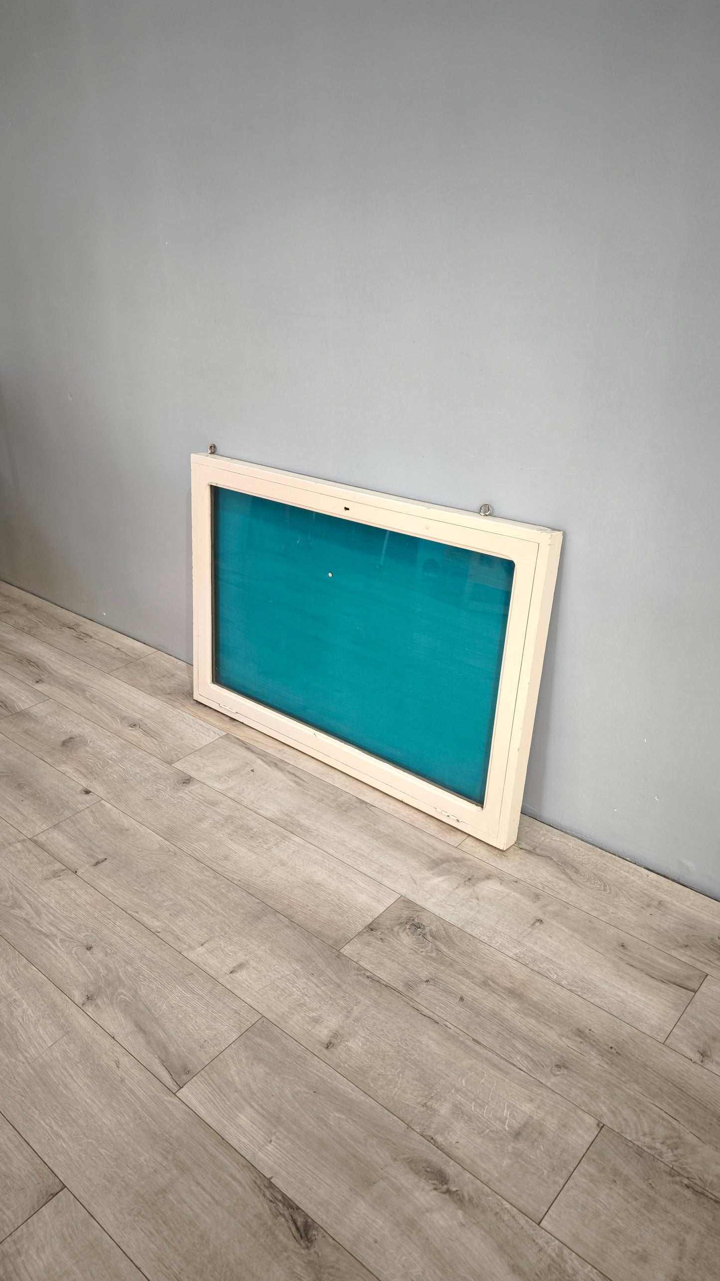 79199 Bacheca in legno con cornice bianca