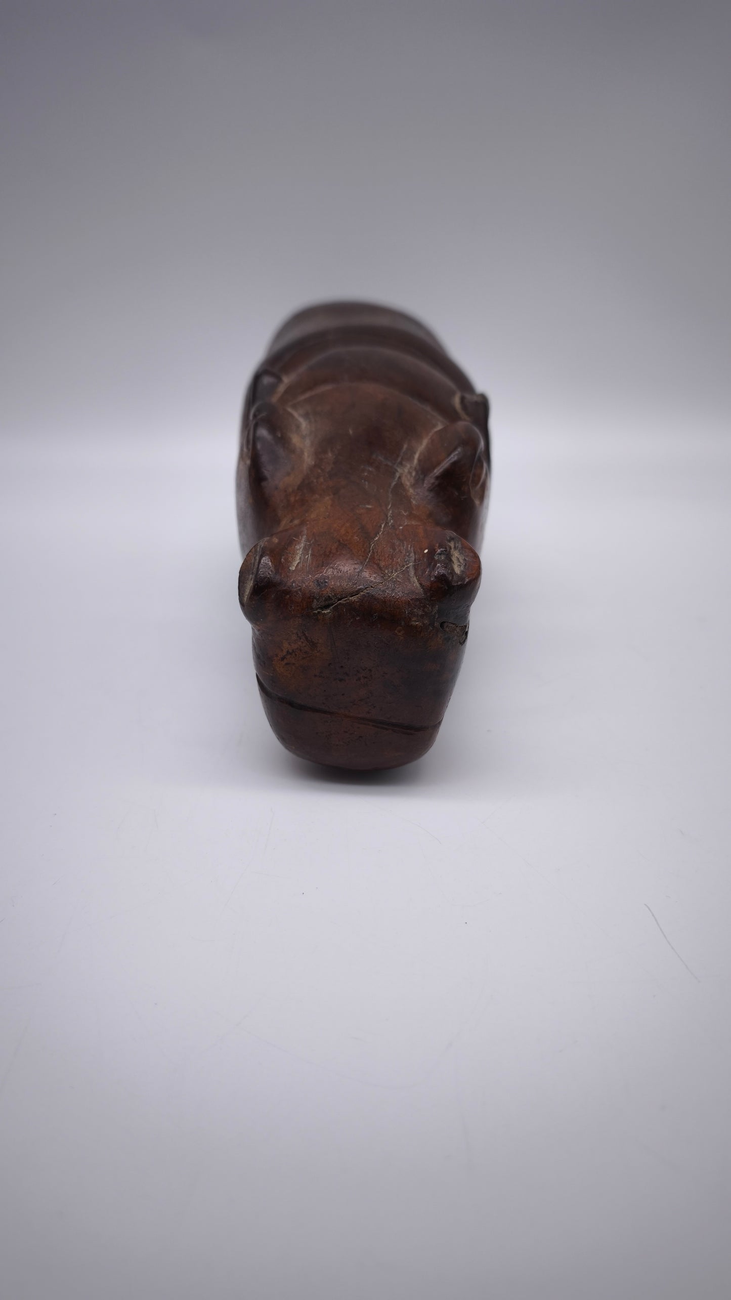 78135 Statuina ippopotamo in legno