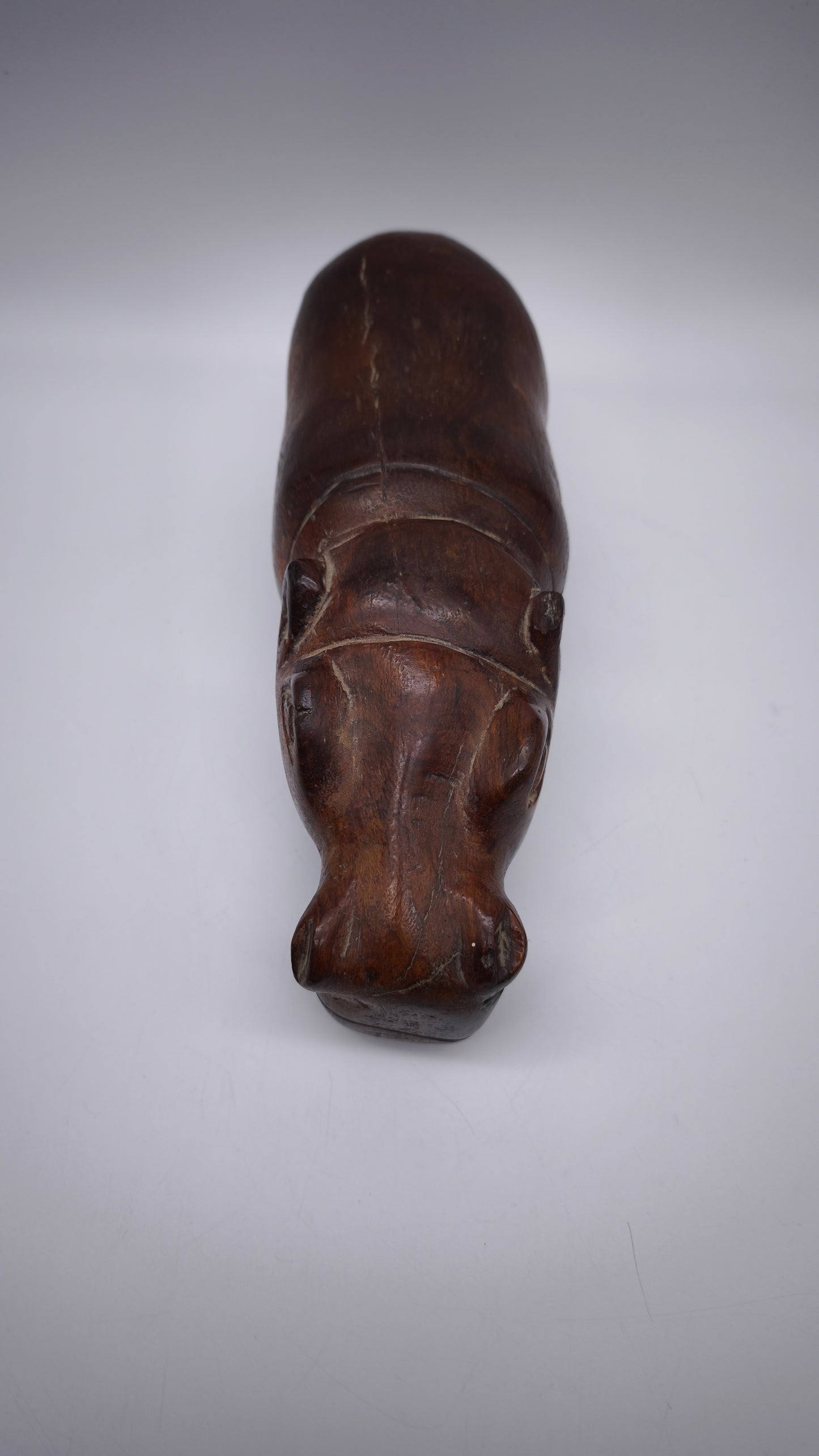 78135 Statuina ippopotamo in legno