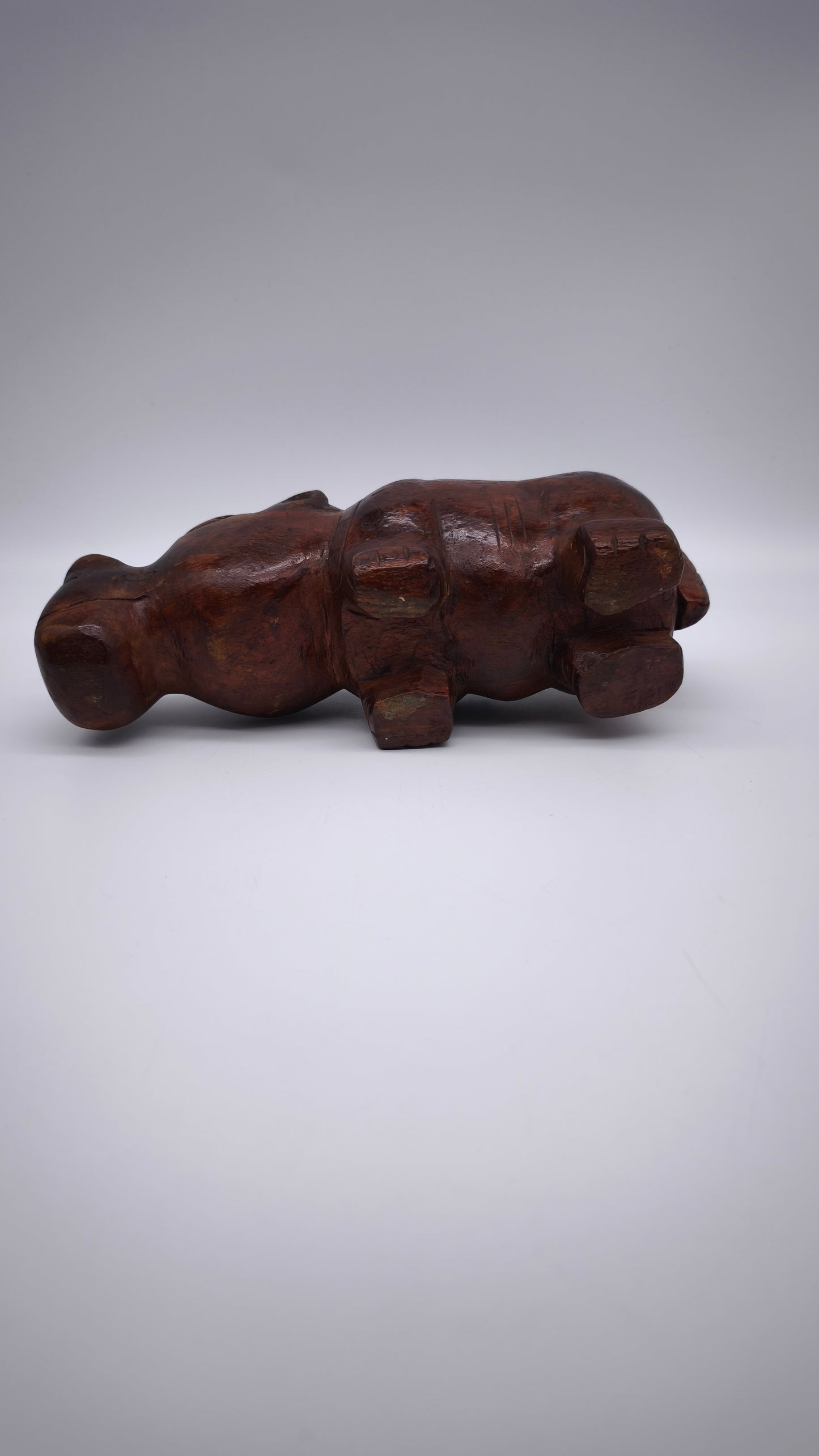 78135 Statuina ippopotamo in legno