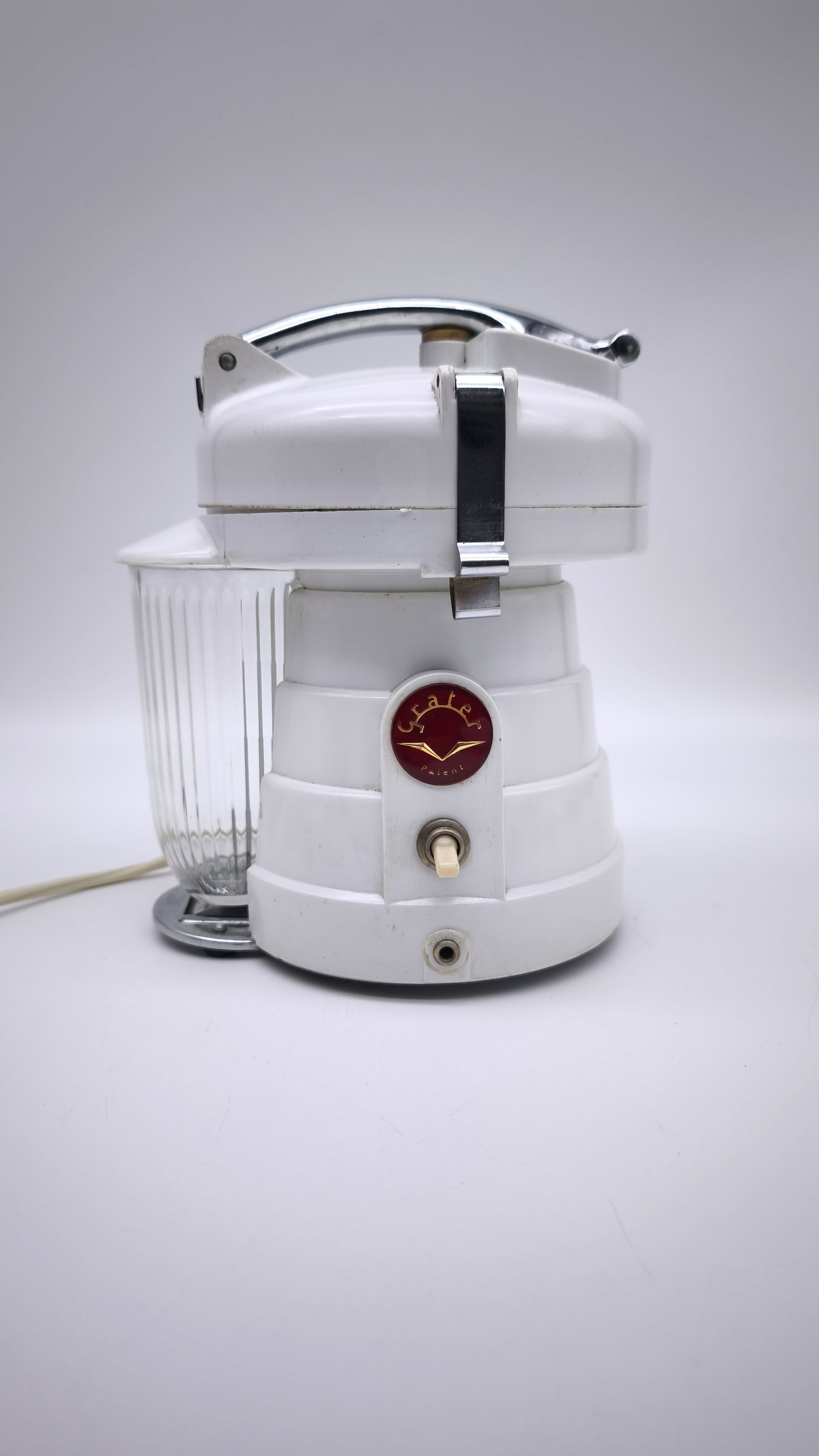 79009 Grattuggia vintage Grater con bicchiere in vetro