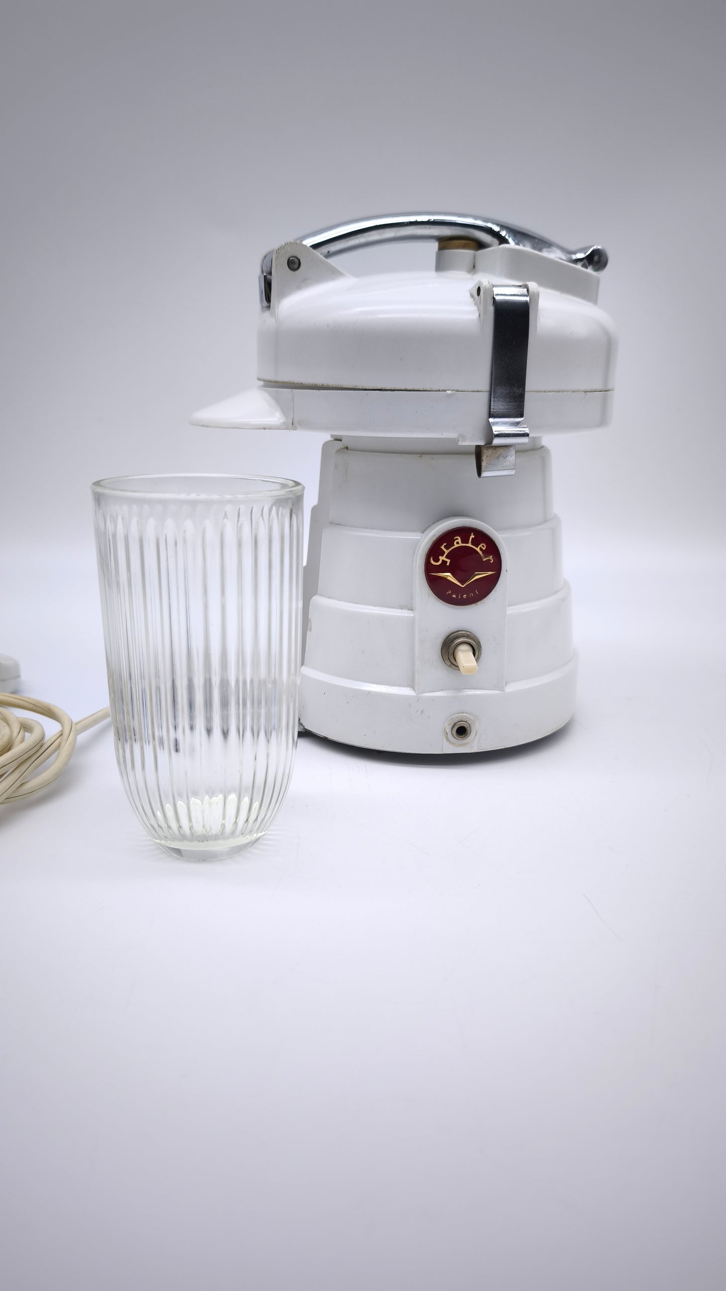79009 Grattuggia vintage Grater con bicchiere in vetro