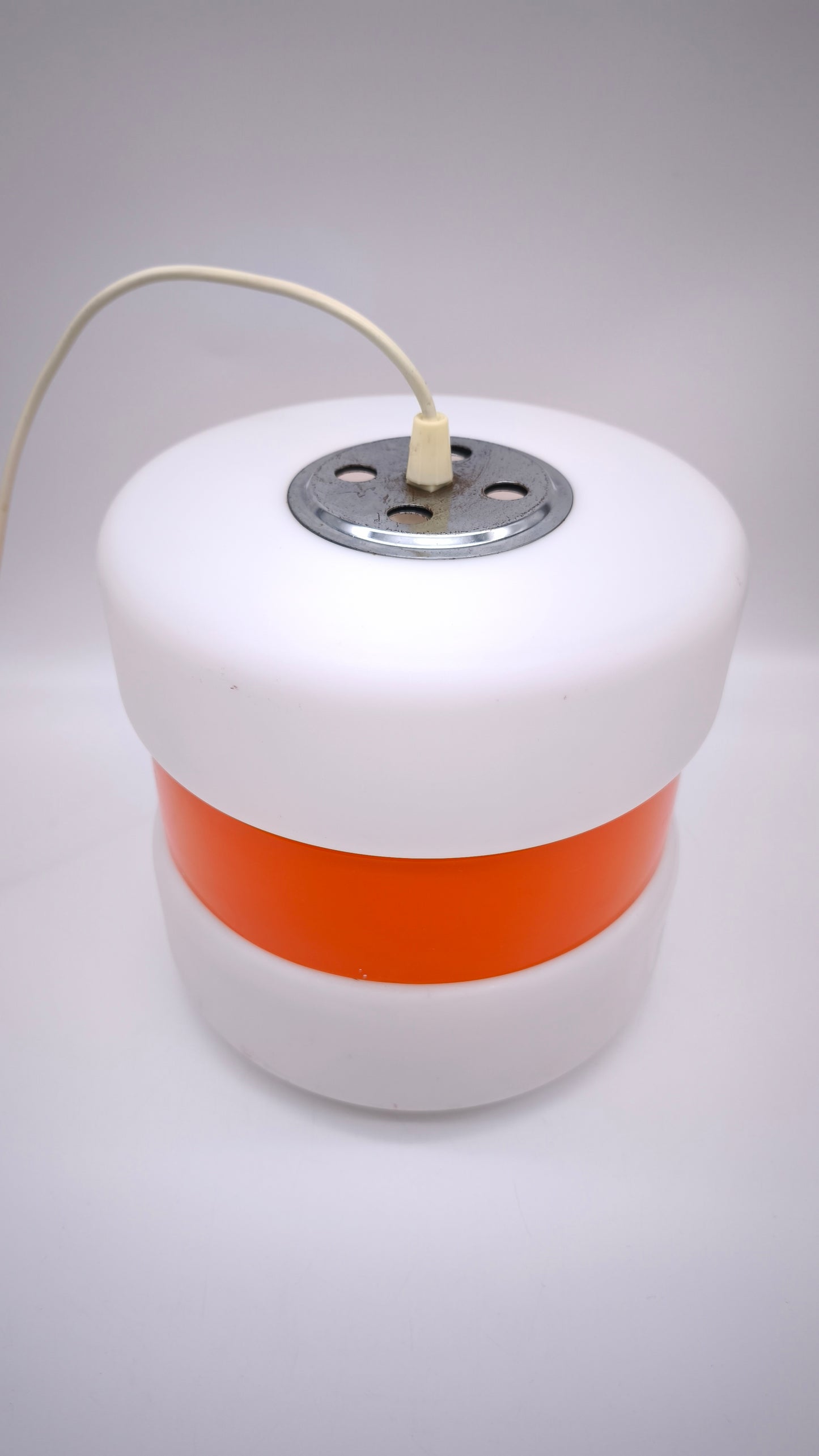 78992 Lampadario Guzzini bianco e arancio