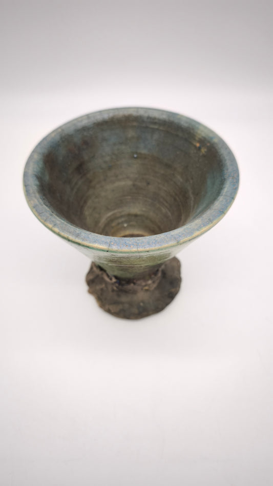 78778 Vaso in terracotta smaltata lustro metallico