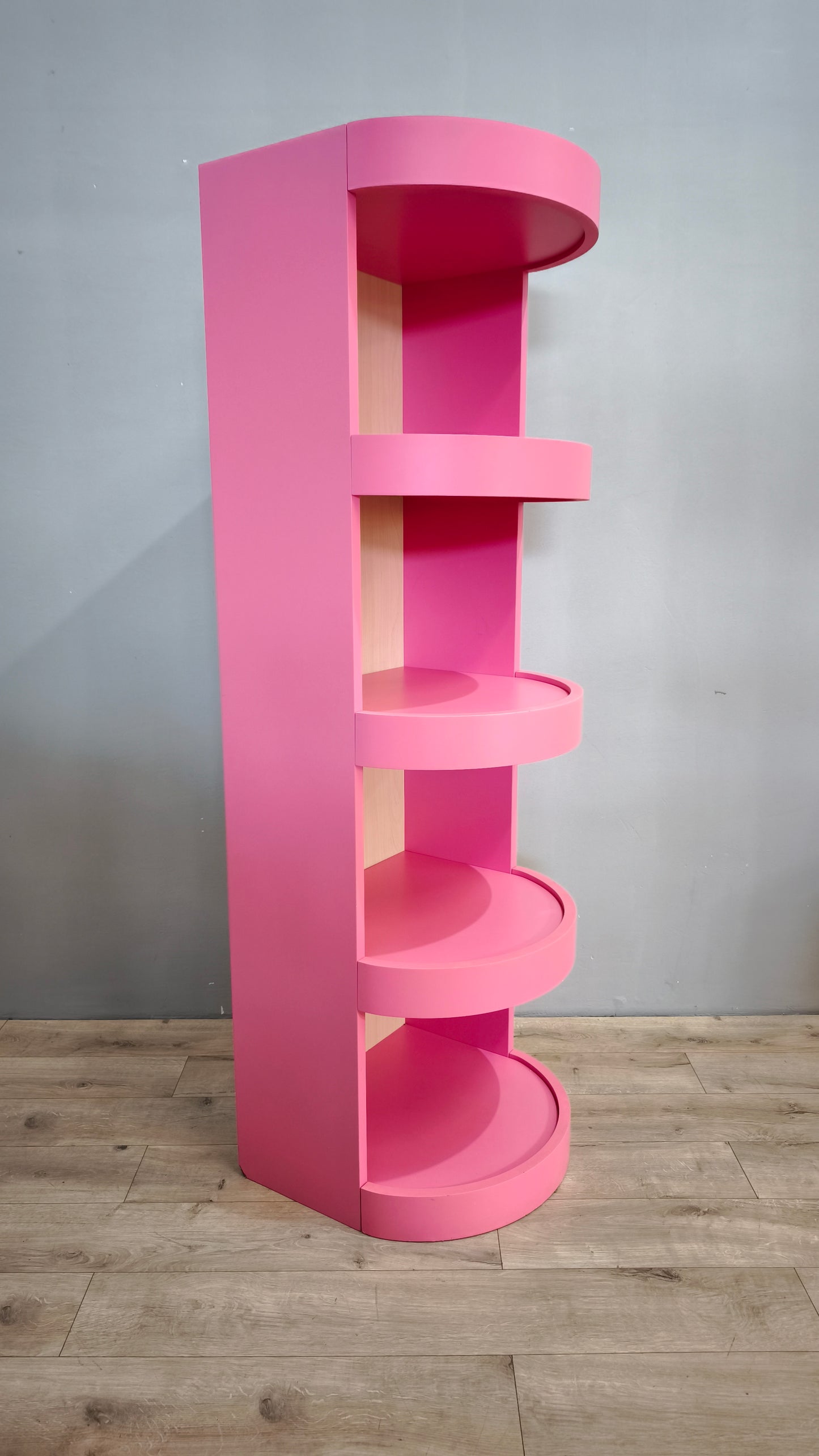 80904 Libreria rosa con quattro ripiani
