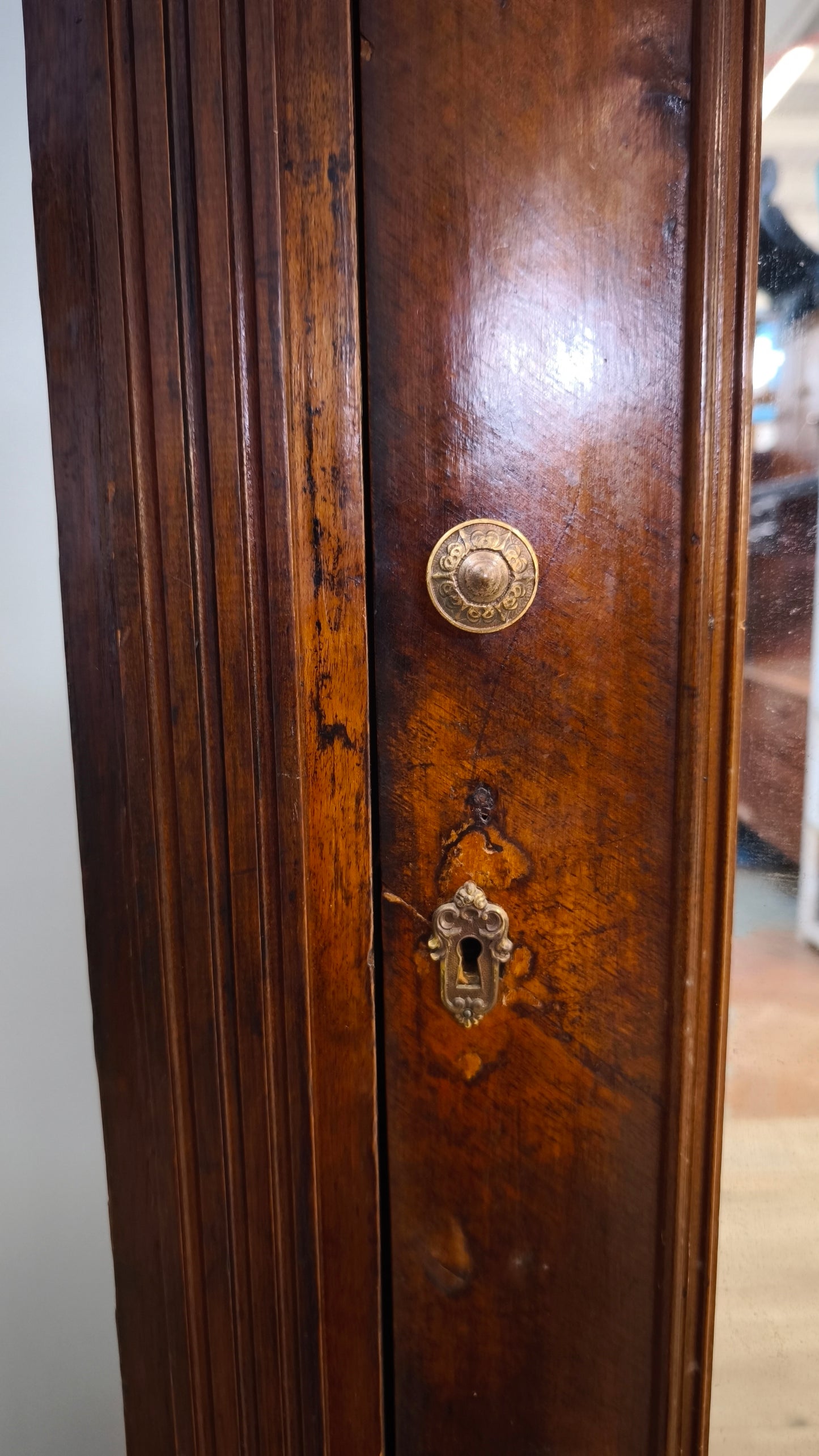 81534 Armadio in legno un' anta a specchio