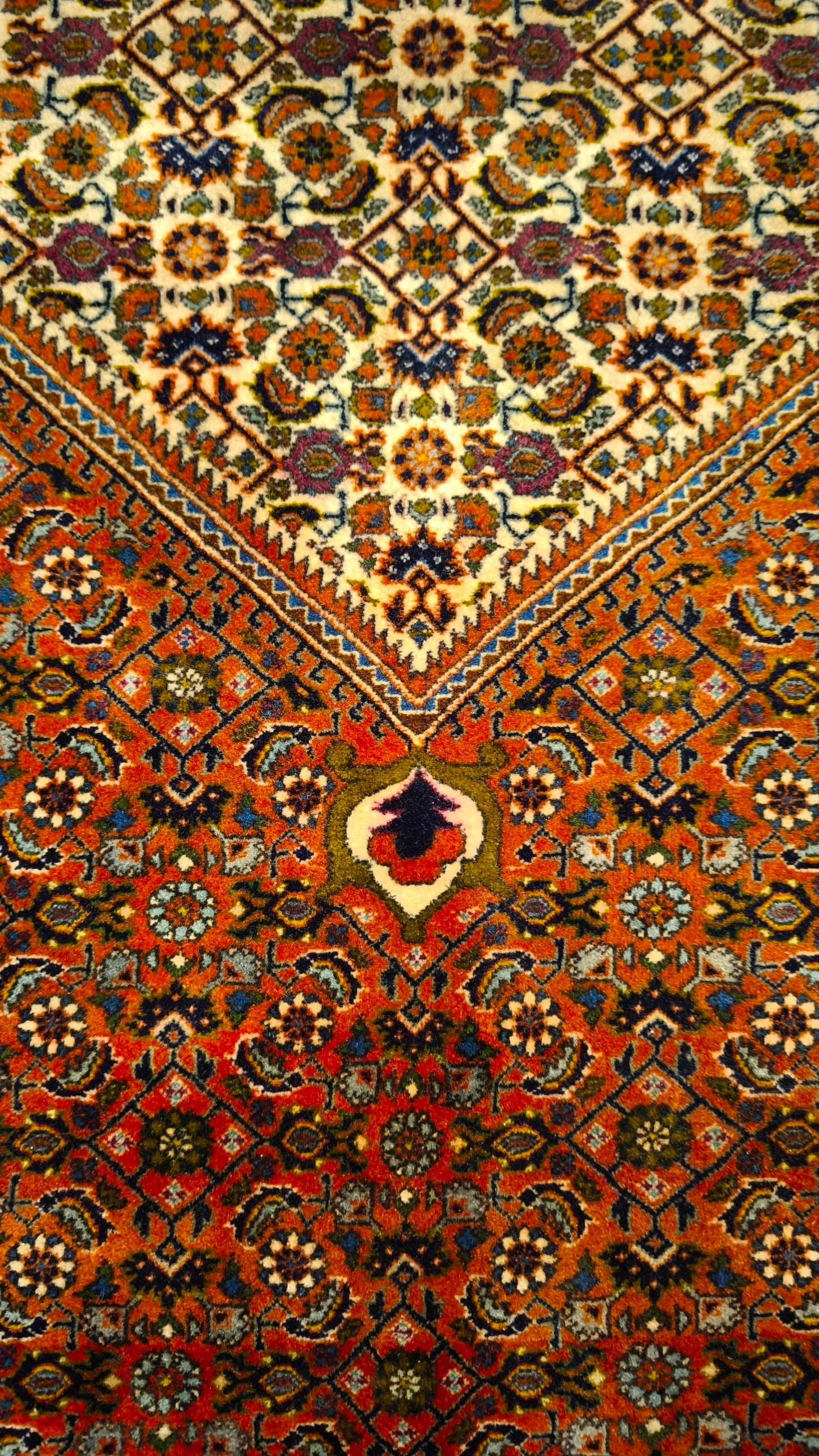81539 Tappeto persiano Bidjar con decorazione floreale