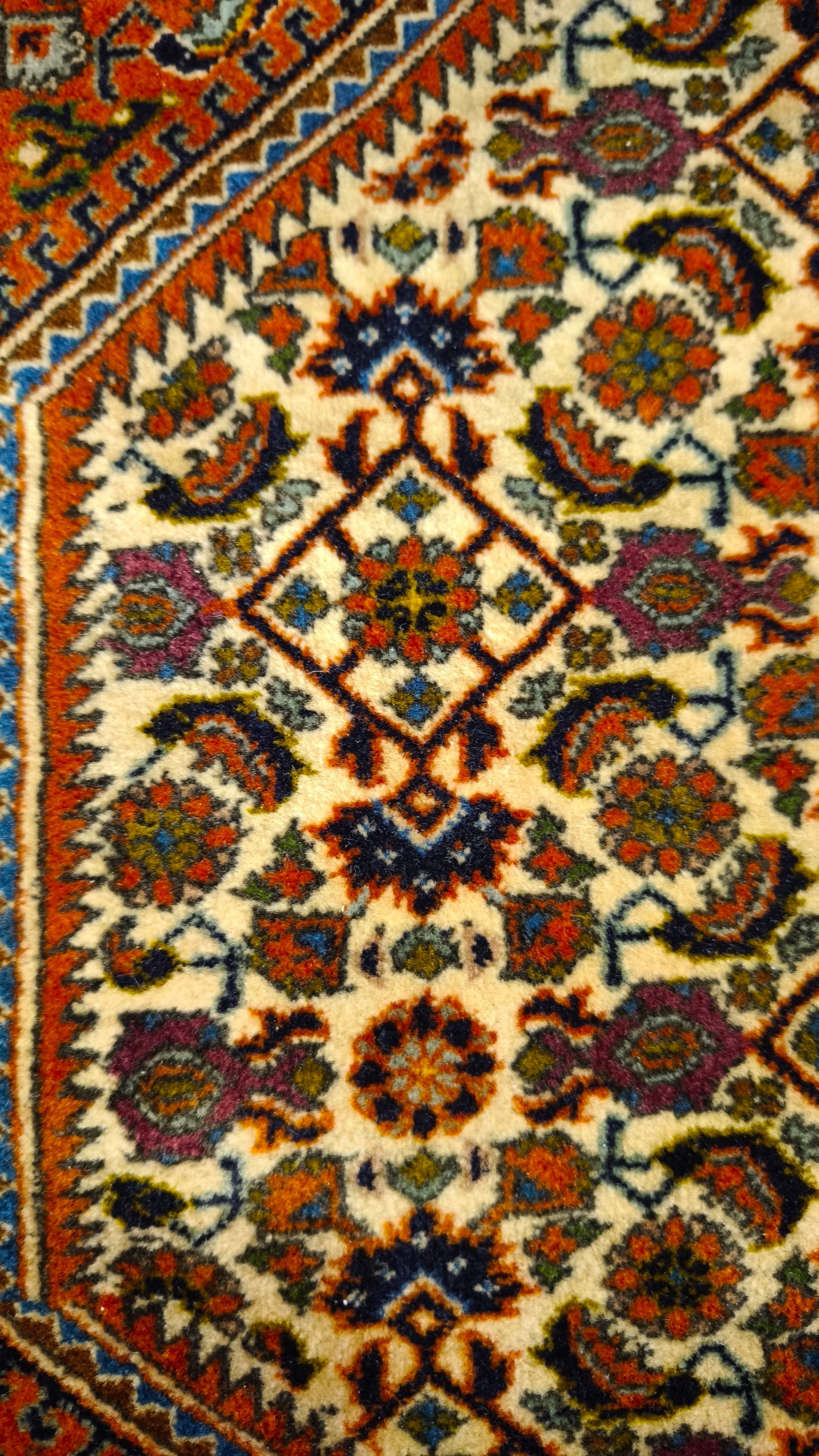 81539 Tappeto persiano Bidjar con decorazione floreale