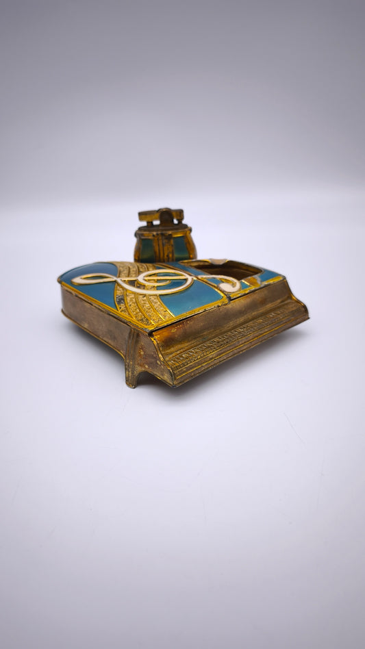 81640 Set fumo da tavolo forma pianoforte, anni '70