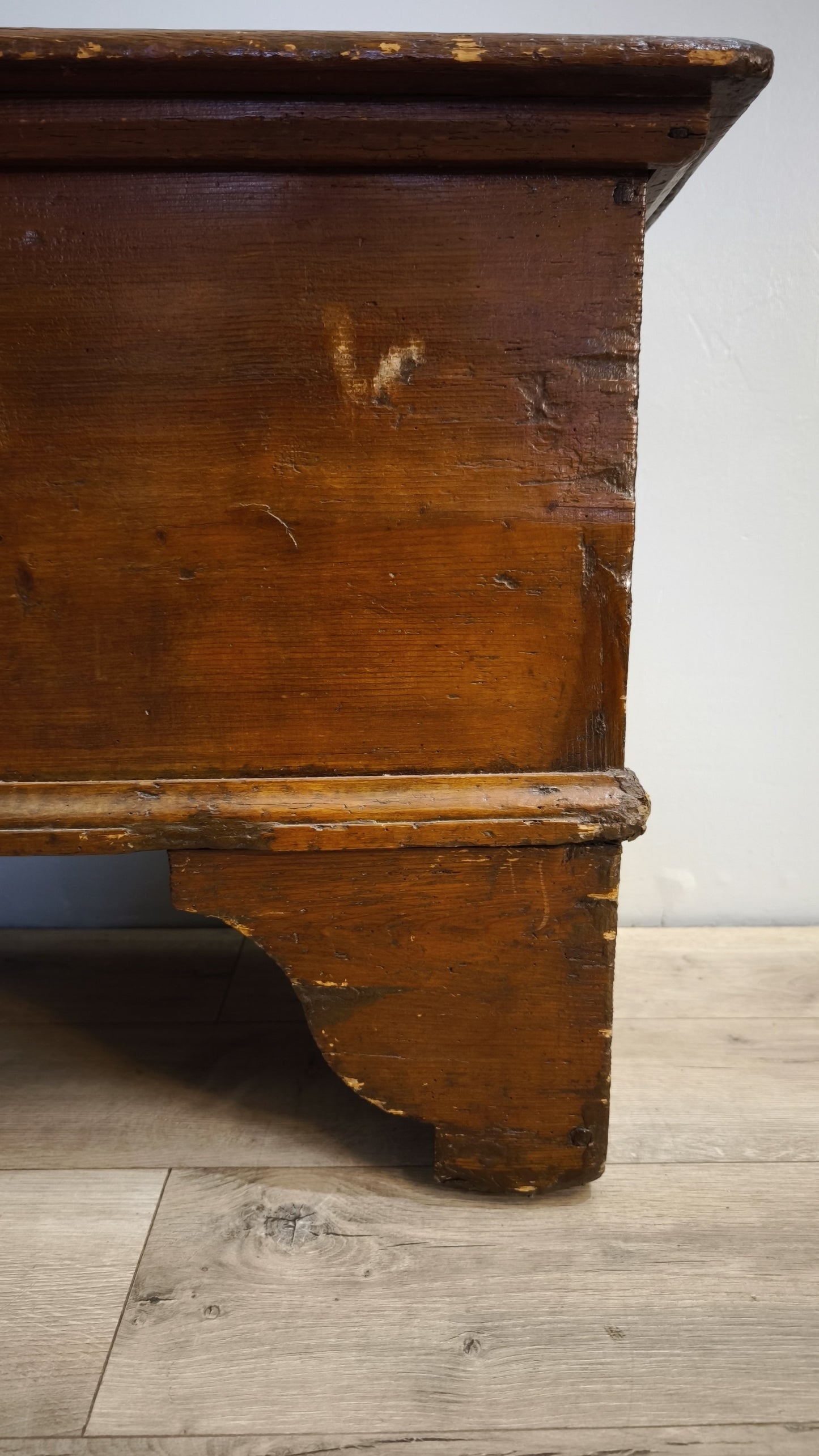 81660 Cassapanca arte povera in legno massello